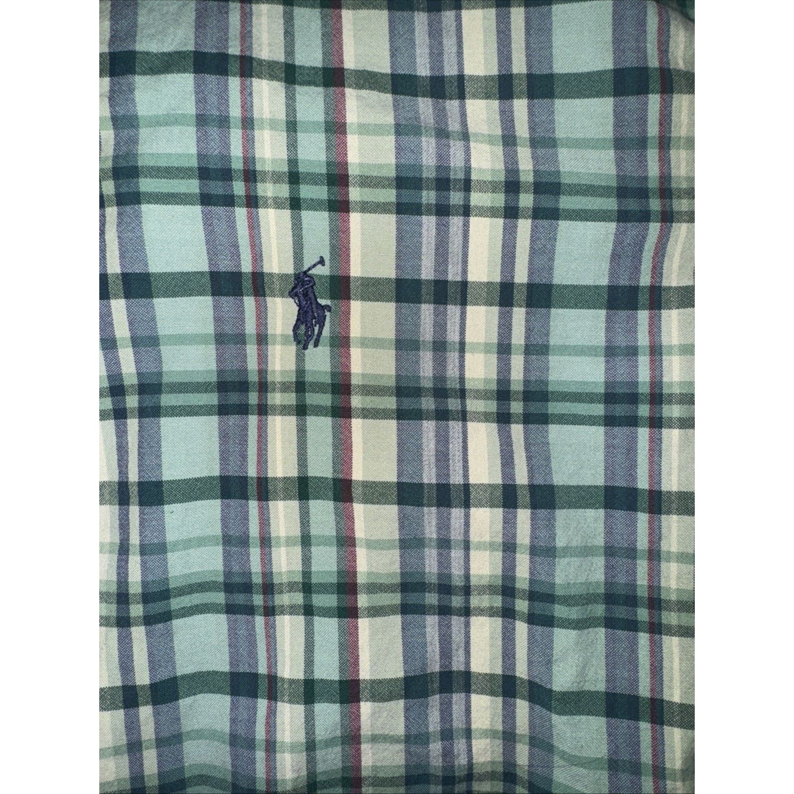 Polo Ralph Lauren × Vintage Polo Ralph Lauren Blake Plaid Short Sleeve Shirt Green M Size US M / EU 48-50 / 2 - 2 Thumbnail