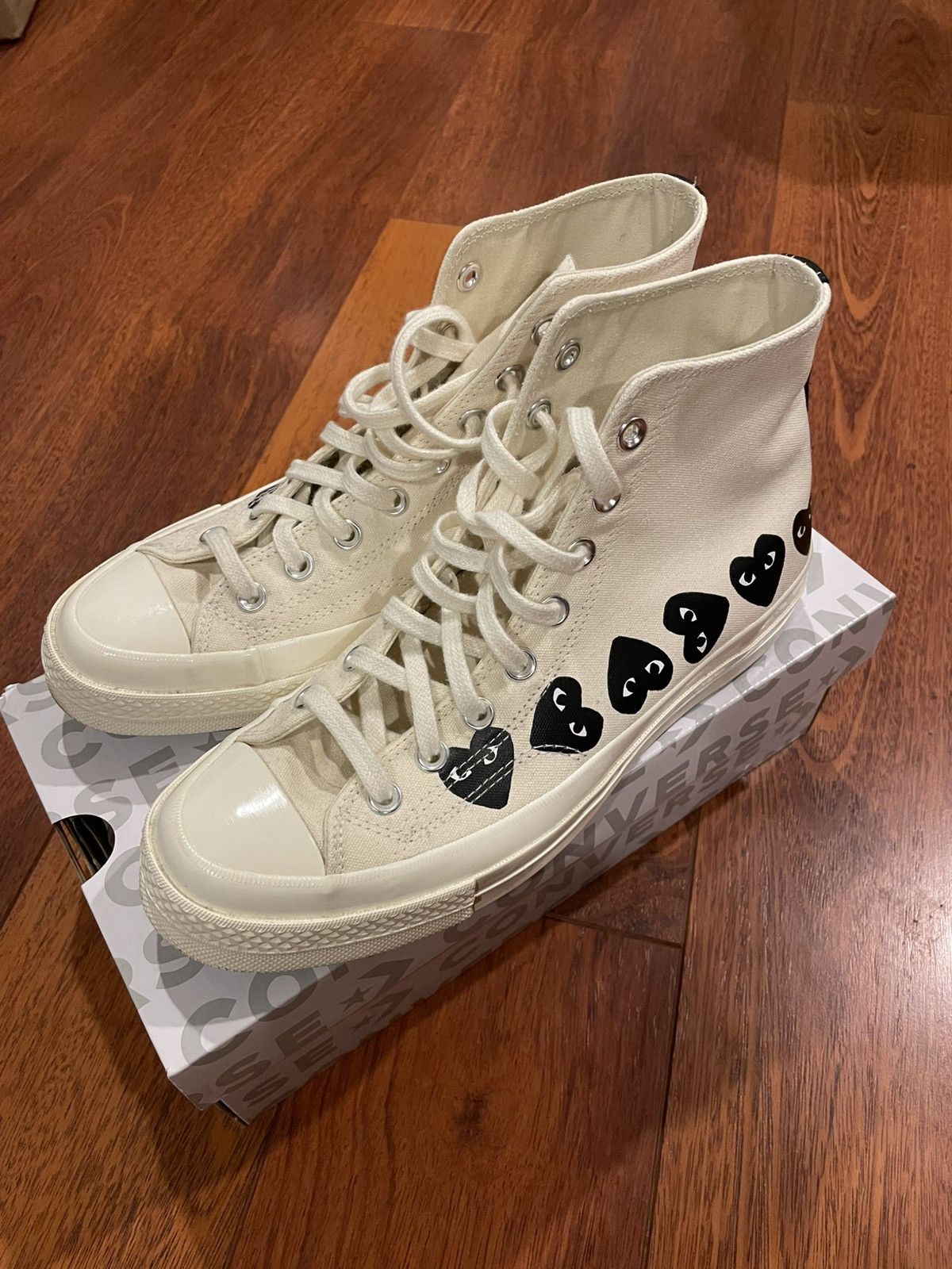Other Comme des Garcons PLAY x Converse Chuck 70 High Multi Heart Size US 7.5 / EU 40-41 - 1 Thumbnail