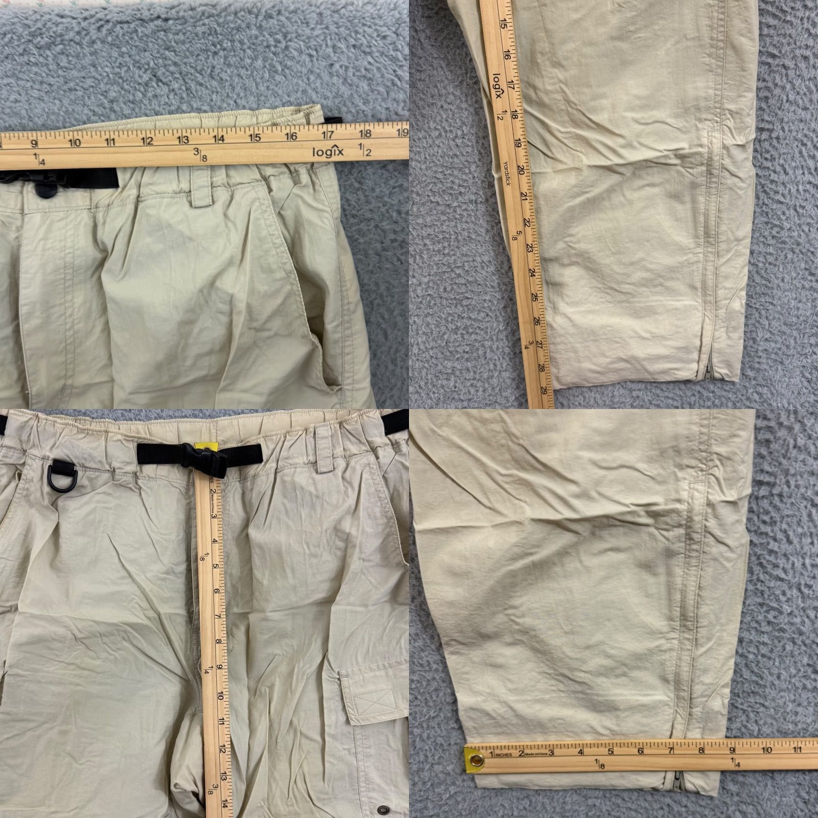 Vintage REI CoOp Pants Womens Medium Convertible Zip Off Hiking Cargo Outdoor Loose Size 32" / US 10 / IT 46 - 9 Thumbnail