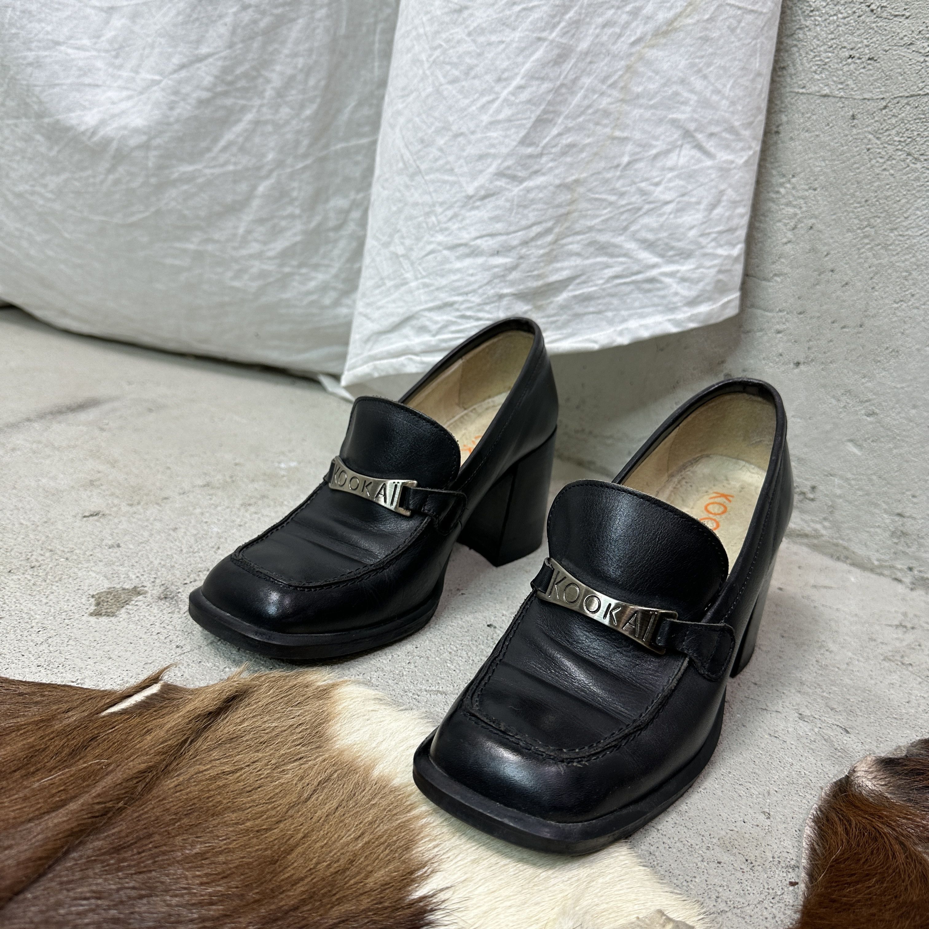 Vintage Vintage Leather Classy Heeled Mocassins Y2K Size US 7 / IT 37 - 2 Thumbnail