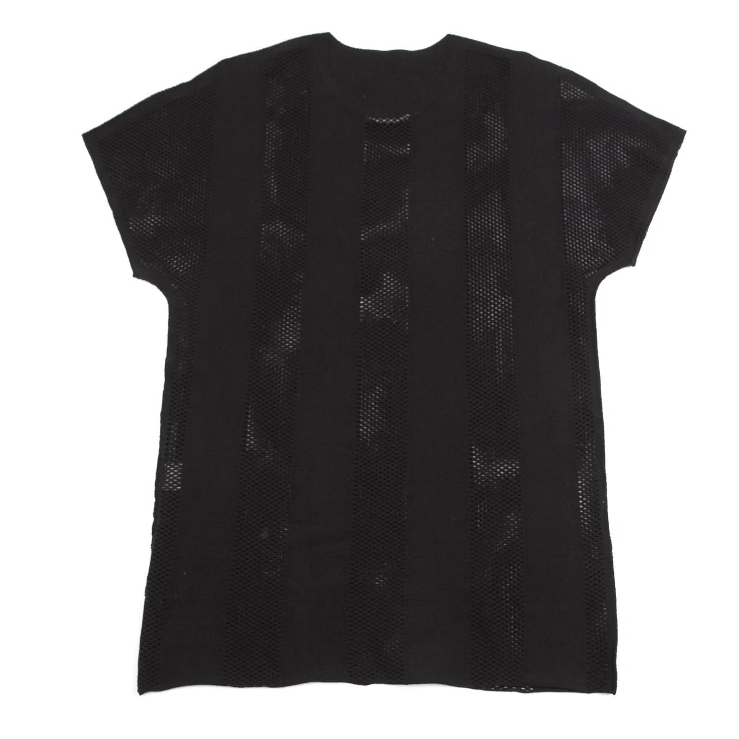 Issey Miyake Mesh Stripe Stretch T-Shirt in Black 4 Size US XL / EU 56 / 4 - 7 Thumbnail
