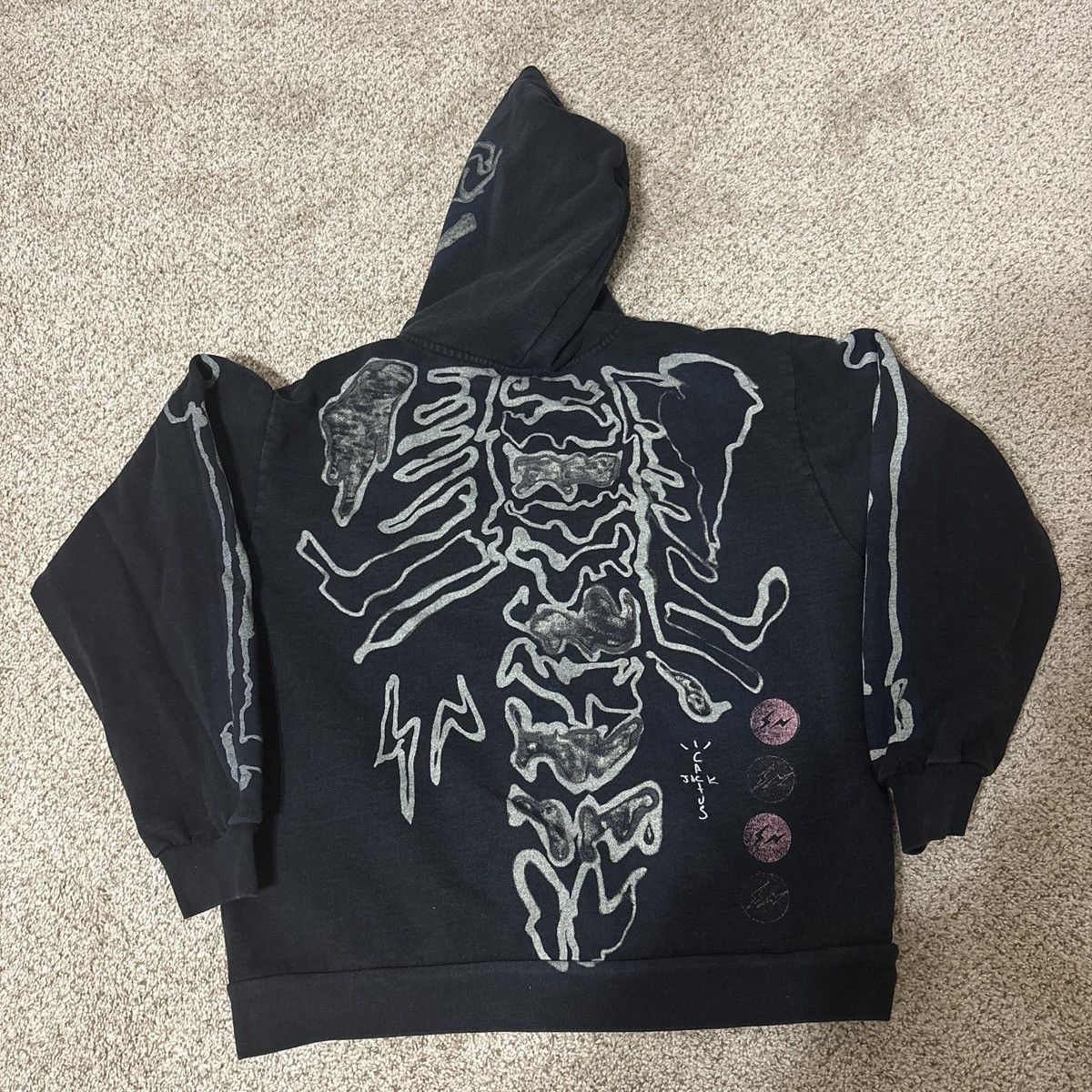 Travis Scott Cactus Jack For Fragment Skeleton Zip Size US L / EU 52-54 / 3 - 2 Thumbnail