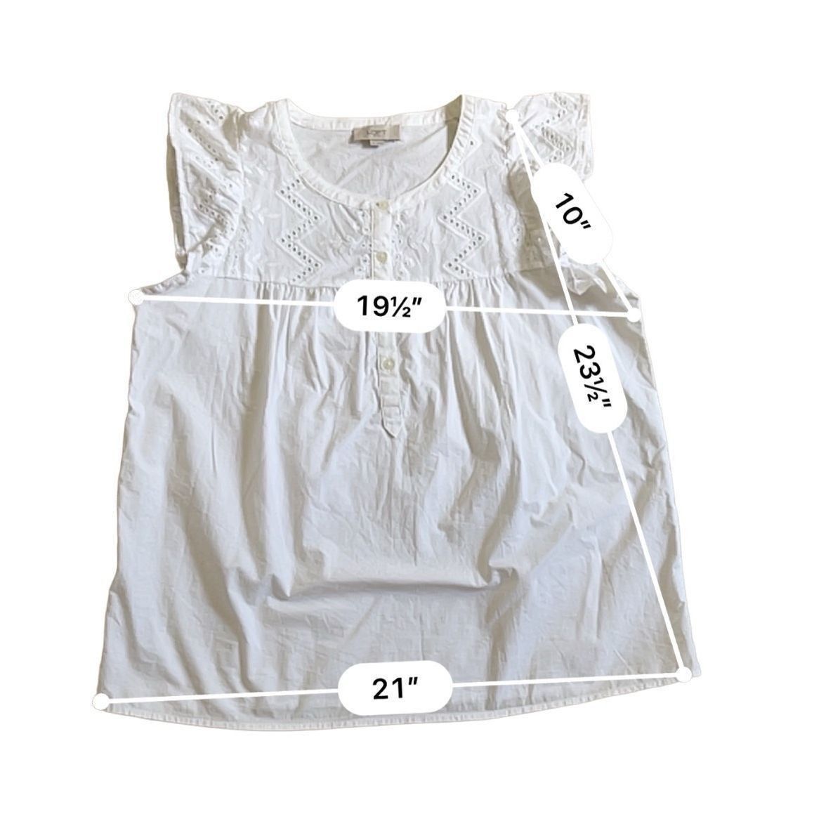 Ann Taylor LOFT Anne Taylor white blouse size M Size M / US 6-8 / IT 42-44 - 1 Thumbnail