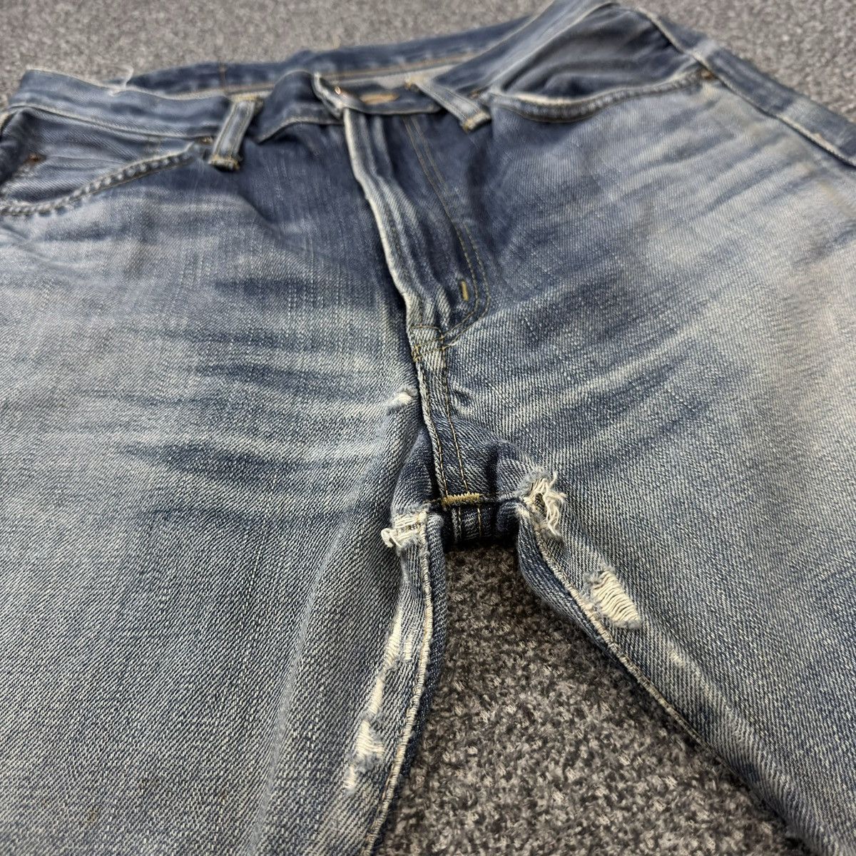 Kapital 🇯🇵 Vintage 90s Selvedge Edwin 505xx Distressed Denim Size US 28 / EU 44 - 12 Thumbnail