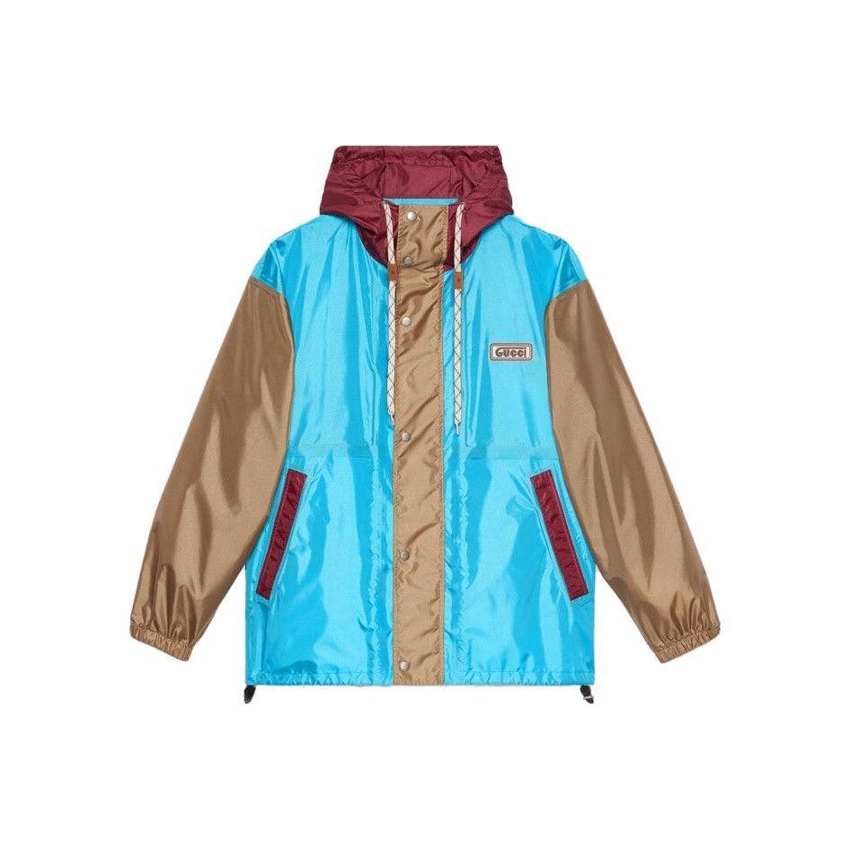 Gucci Gucci Color Block Drawstring Hooded Jacket Size US L / EU 52-54 / 3 - 1 Thumbnail