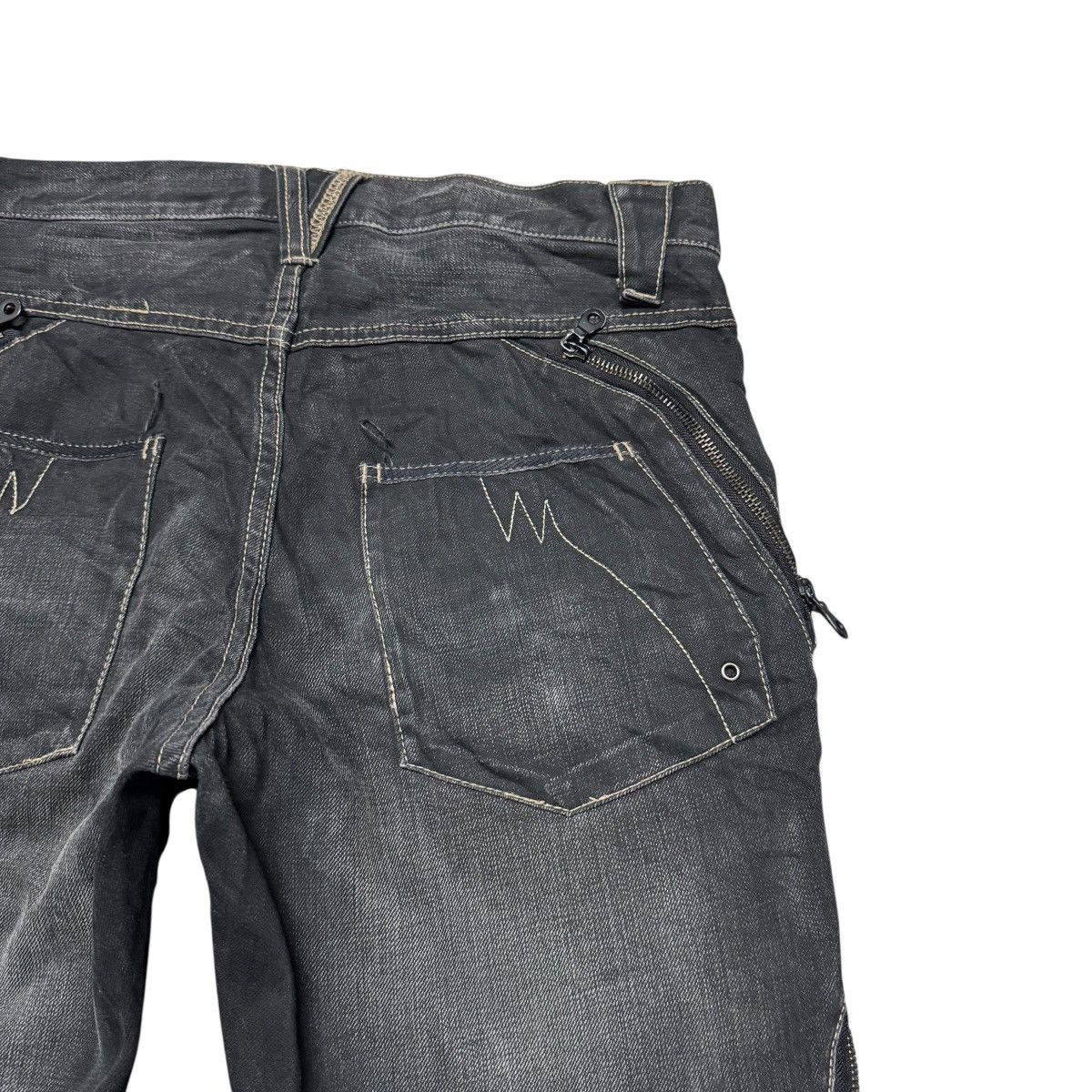PPFM PPFM Bondage Black Denim Jeans Size US 32 / EU 48 - 14 Thumbnail