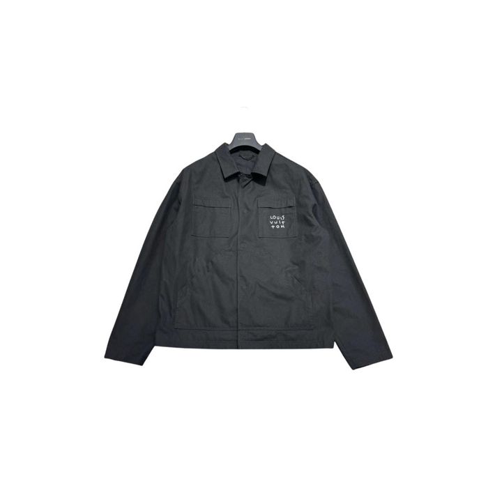 Louis Vuitton LV Spread Technical Overshirt, Black, 54