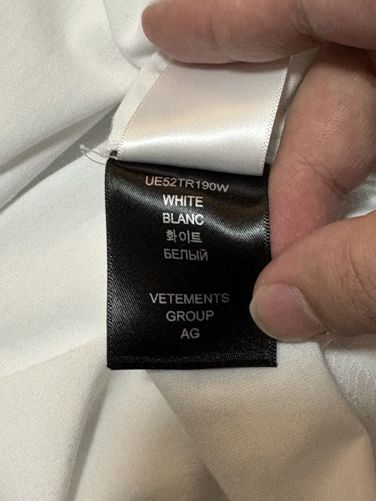 Vetements Vetements Single tee Size US M / EU 48-50 / 2 - 11 Thumbnail