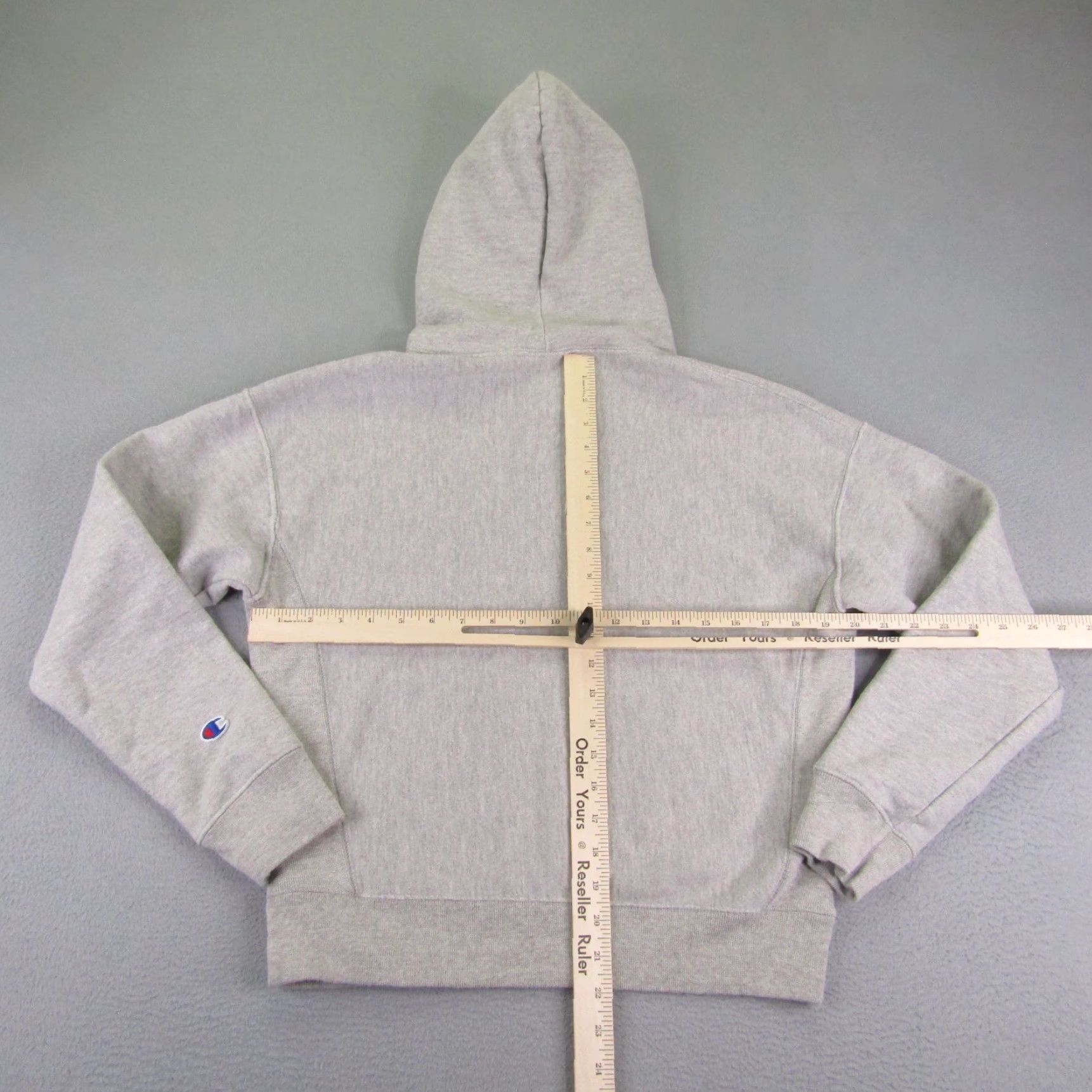 Champion Champion Hoodie Womens Medium Gray Reverse Weave Pullover Sweatshirt Logo Size M / US 6-8 / IT 42-44 - 4 Thumbnail