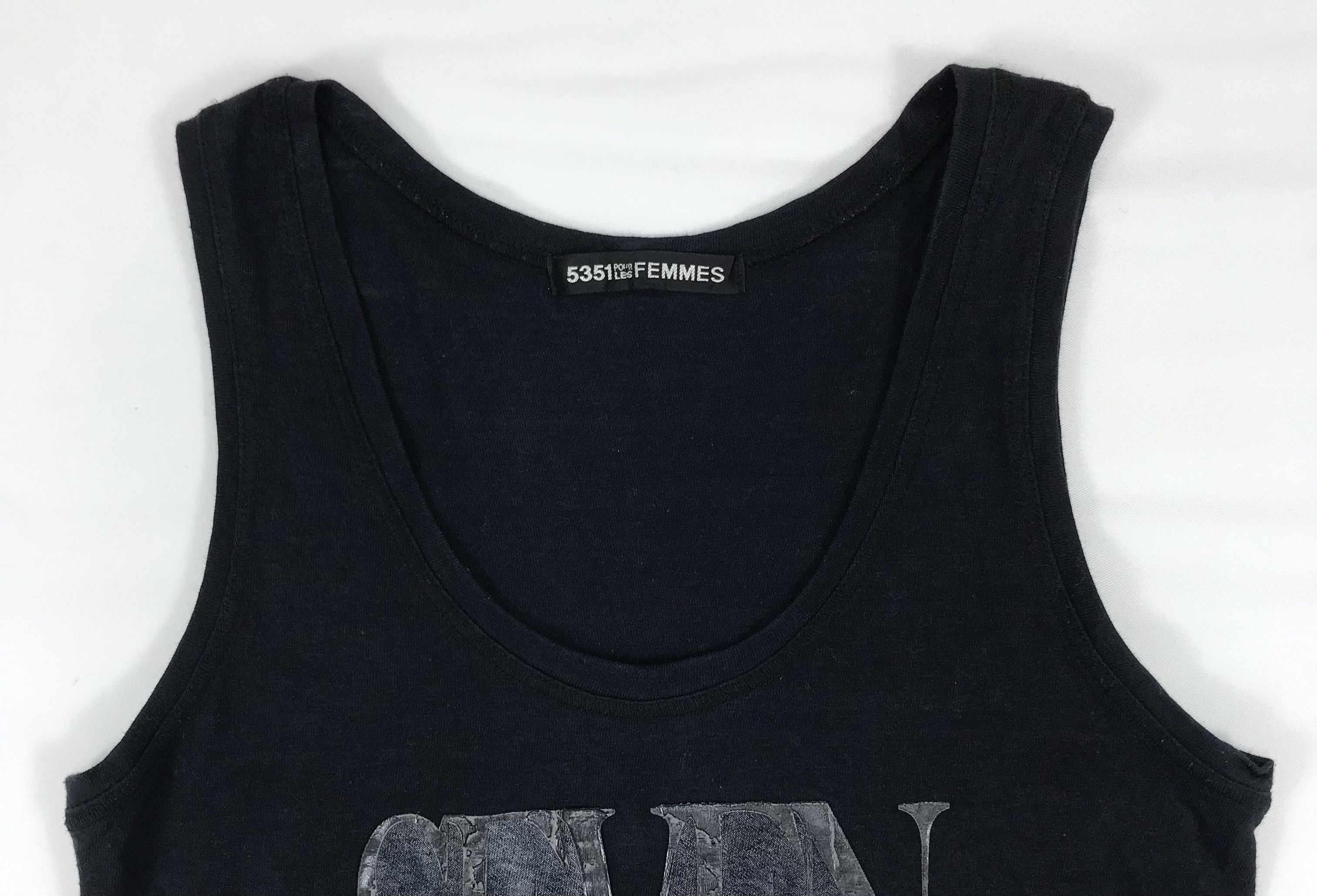5351 POUR LES HOMMES Vintage 5351 Pour Les Hommes 'Seven Nation Army' Tank Top Size ONE SIZE - 2 Thumbnail