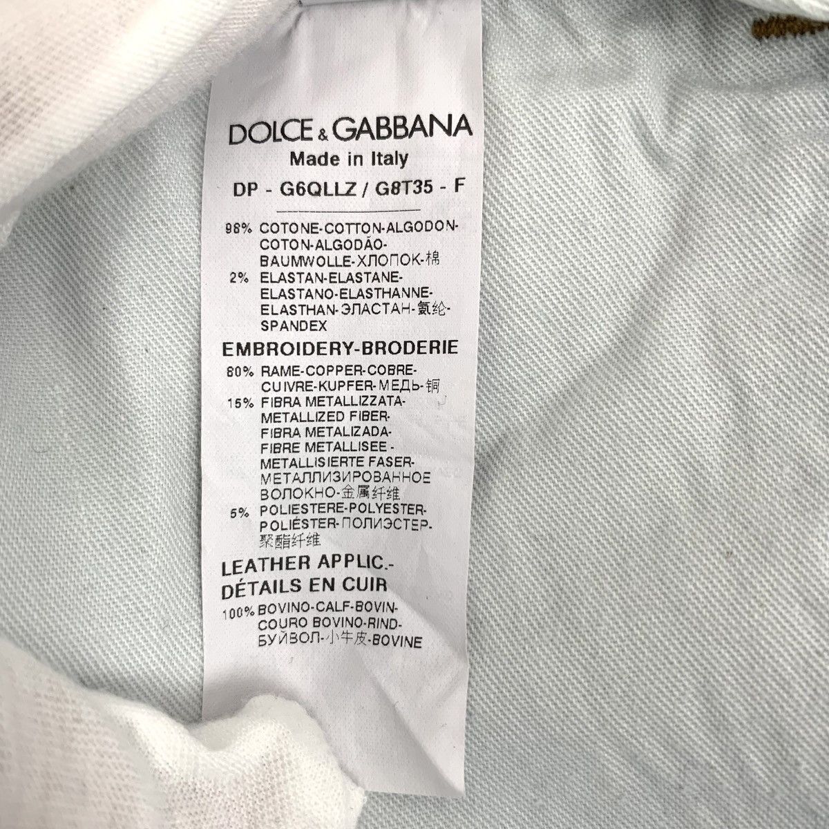 Dolce & Gabbana Dolce & Gabbana Dark Blue Distressed Denim Pants K26WX Size US 30 / EU 46 - 9 Thumbnail