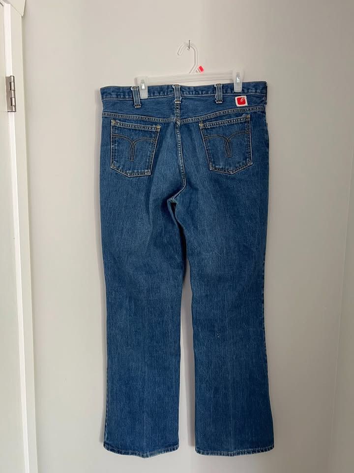 Other Vintage 70s GWG Wide Leg Jeans Size US 36 / EU 52 - 3 Thumbnail