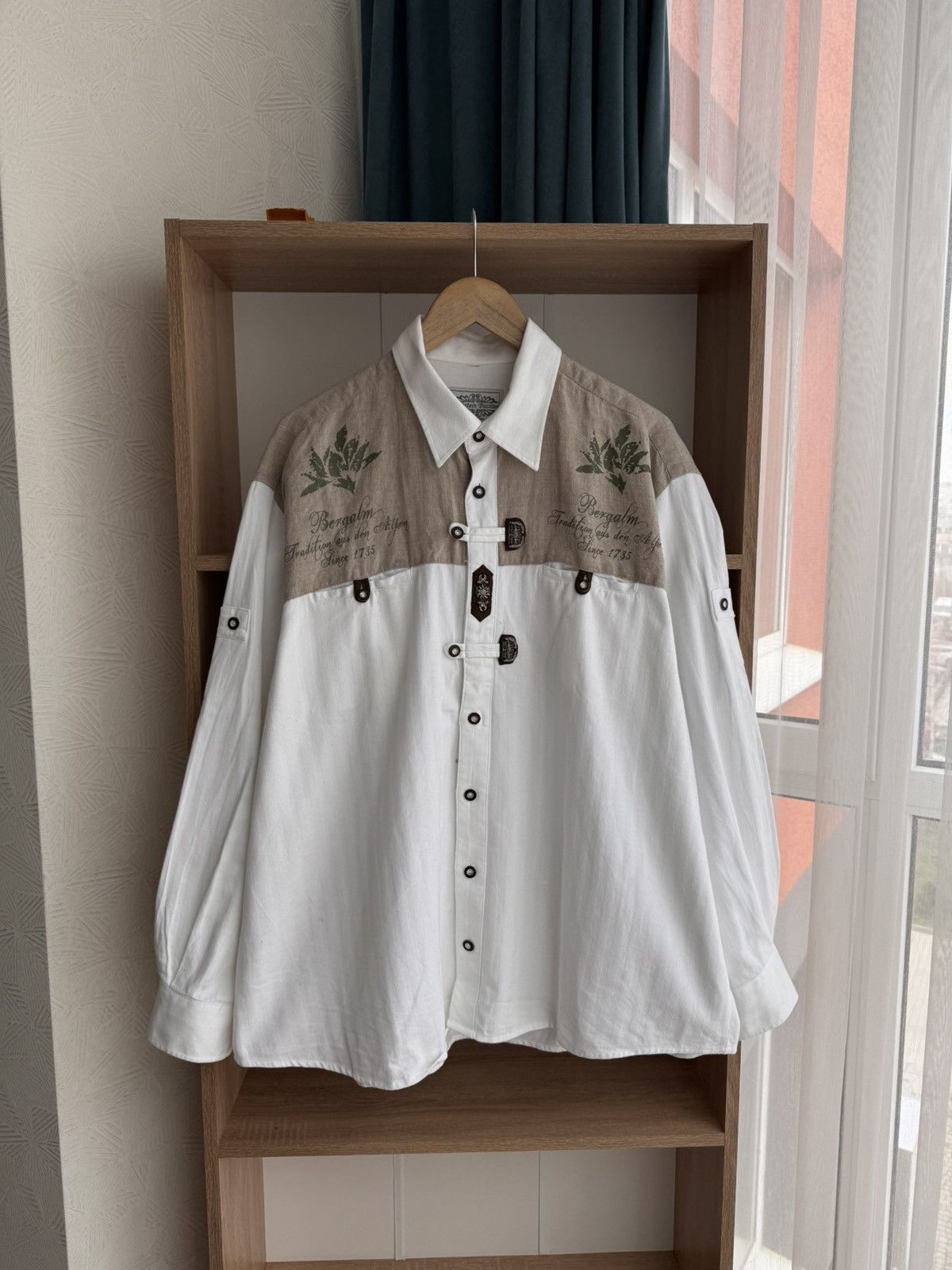 Designer × Vintage Vintage Nockstein Trachten Allen Germany Traditional Shirt Size US XL / EU 56 / 4 - 6 Thumbnail