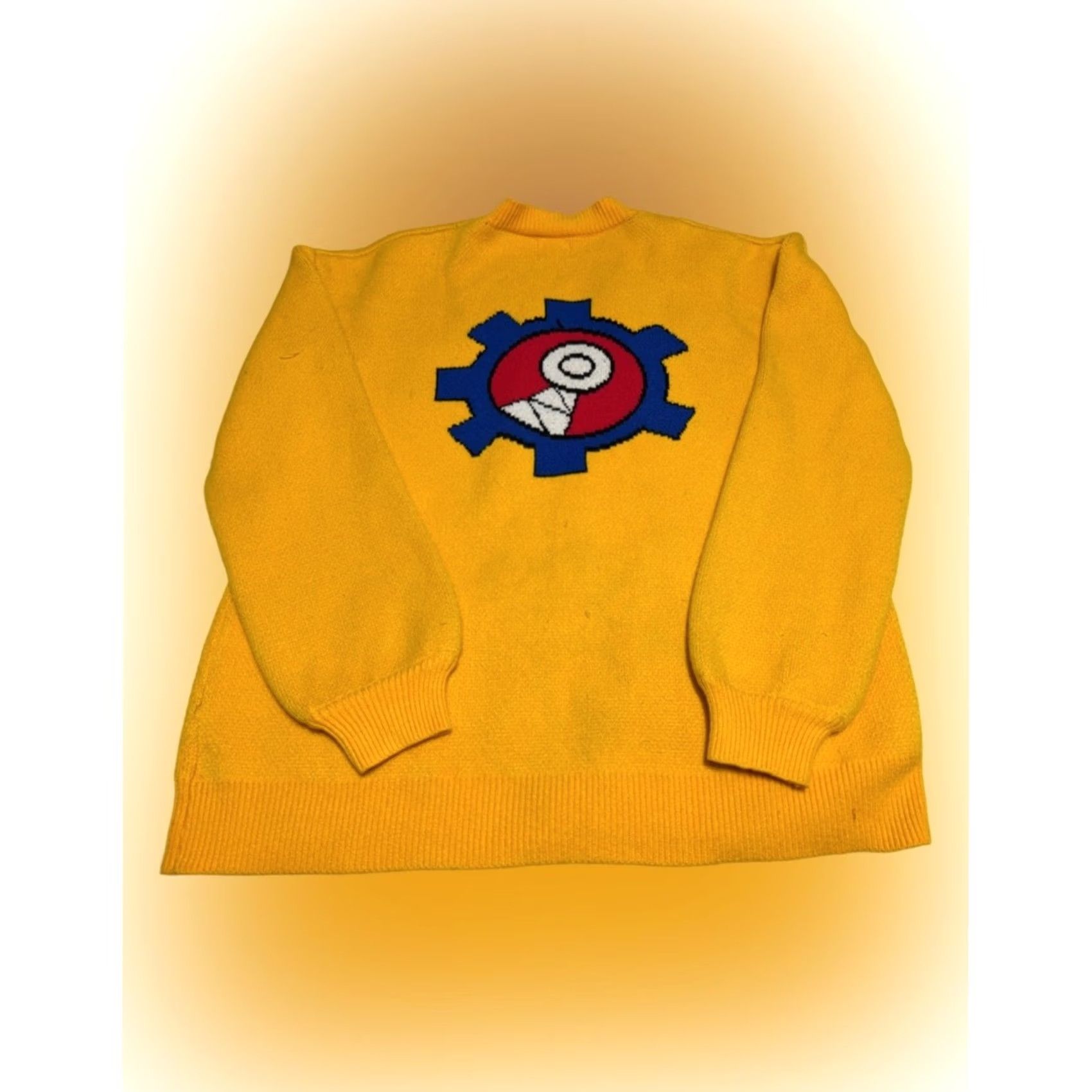 Steady Hands Steady Hands Heavy Knit Cardigan Sweater 3XL Yellow Blue Anime RARE Cardigan Men 3XL Yellow Blue Anime RARE Size US XXL / EU 58 / 5 - 2 Thumbnail