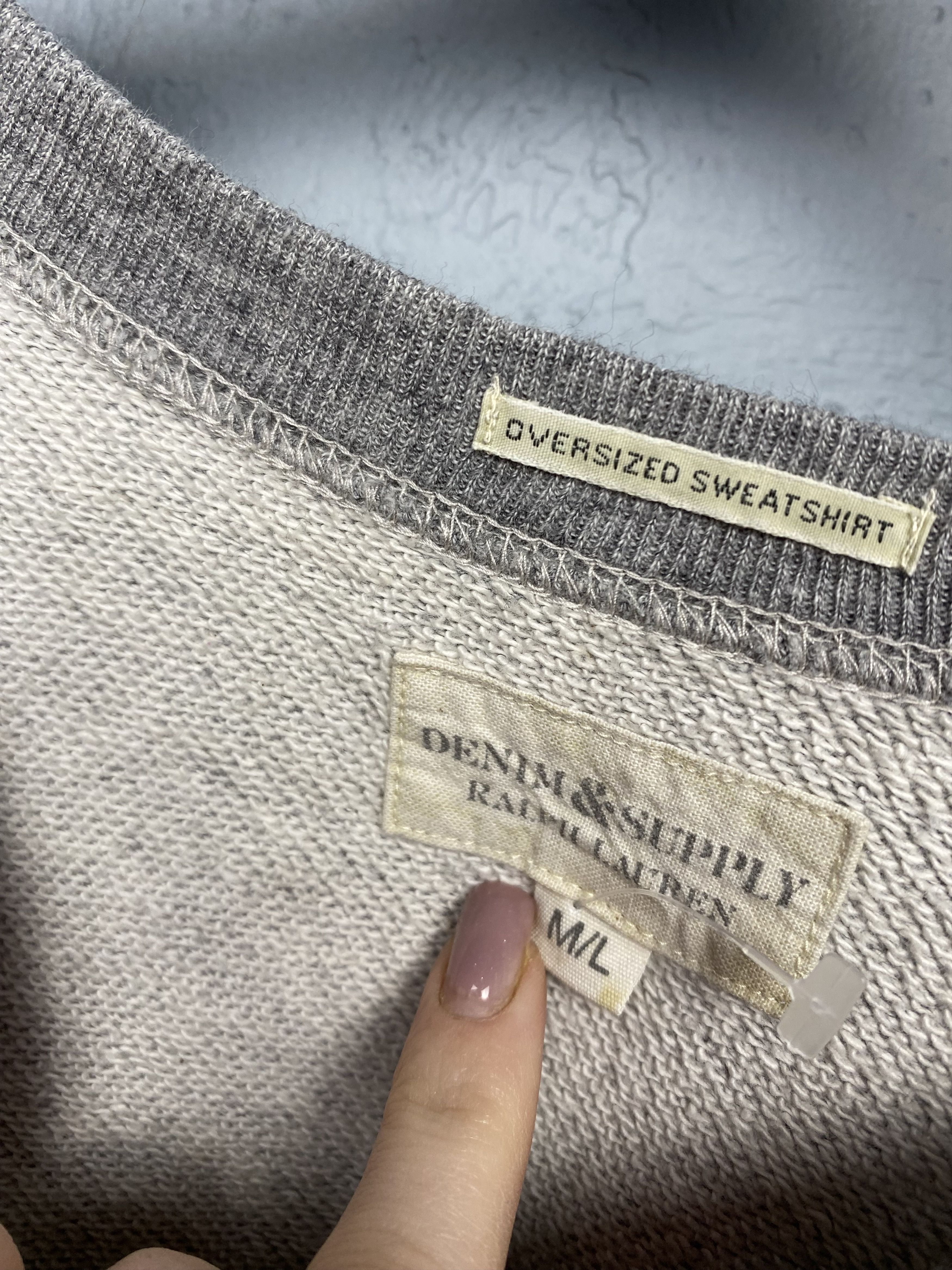 Denim & Supply Ralph Lauren Denim And Supply Ralph Lauren Vintage Oversized Sweatshirt Size L / US 10 / IT 46 - 4 Thumbnail