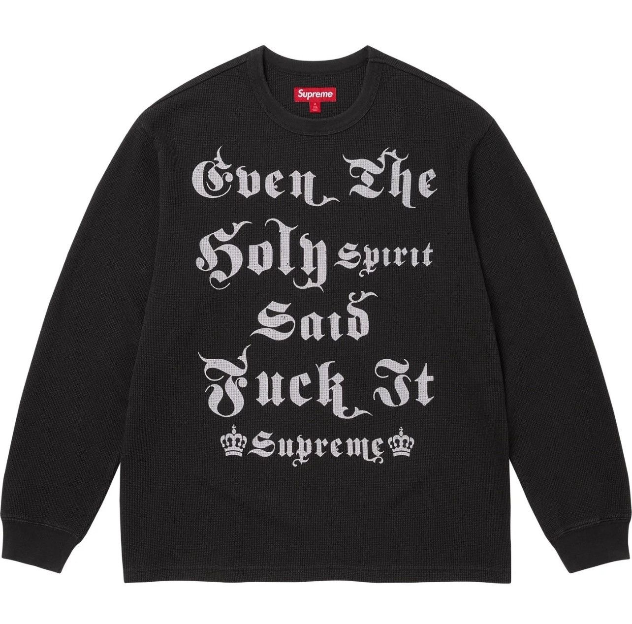 Supreme Supreme FW25 Angel Thermal L/S Top Black Size Large New Size US S / EU 44-46 / 1 - 5 Thumbnail