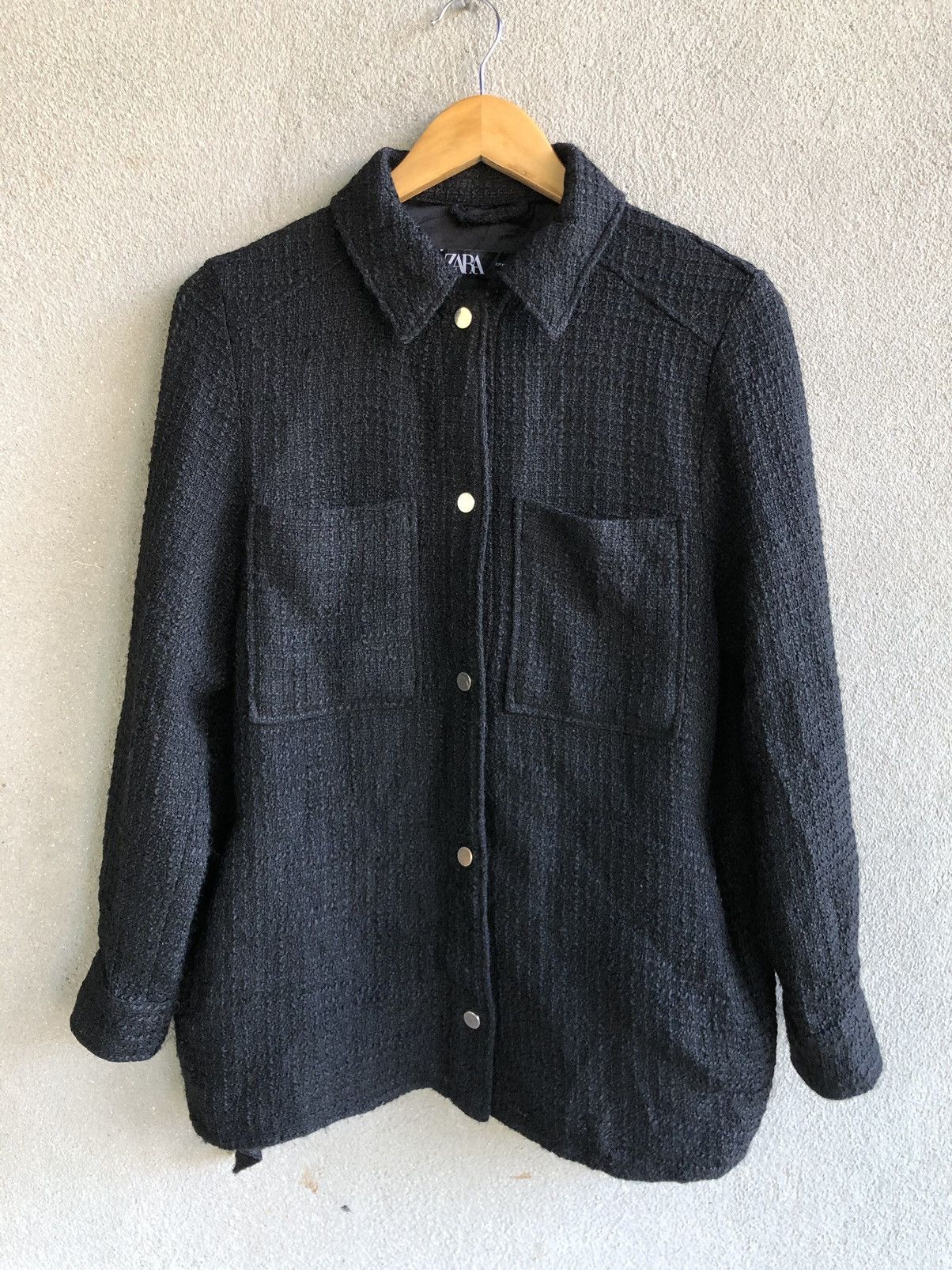 Japanese Brand × Zara Zara texture knit shirt Size S / US 4 / IT 40 - 1 Thumbnail
