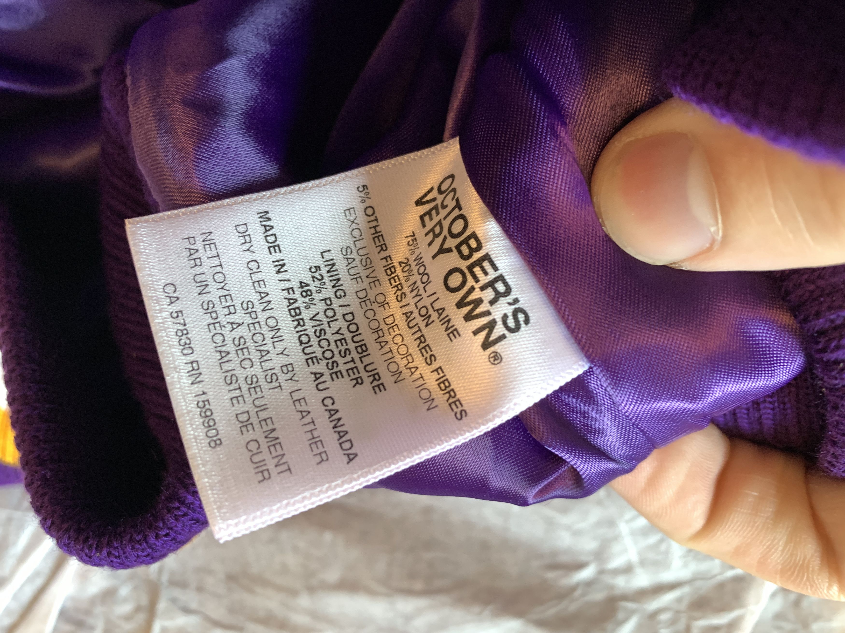 Drake OVO X NBA LAKERS VARSITY JACKET Size US S / EU 44-46 / 1 - 15 Thumbnail