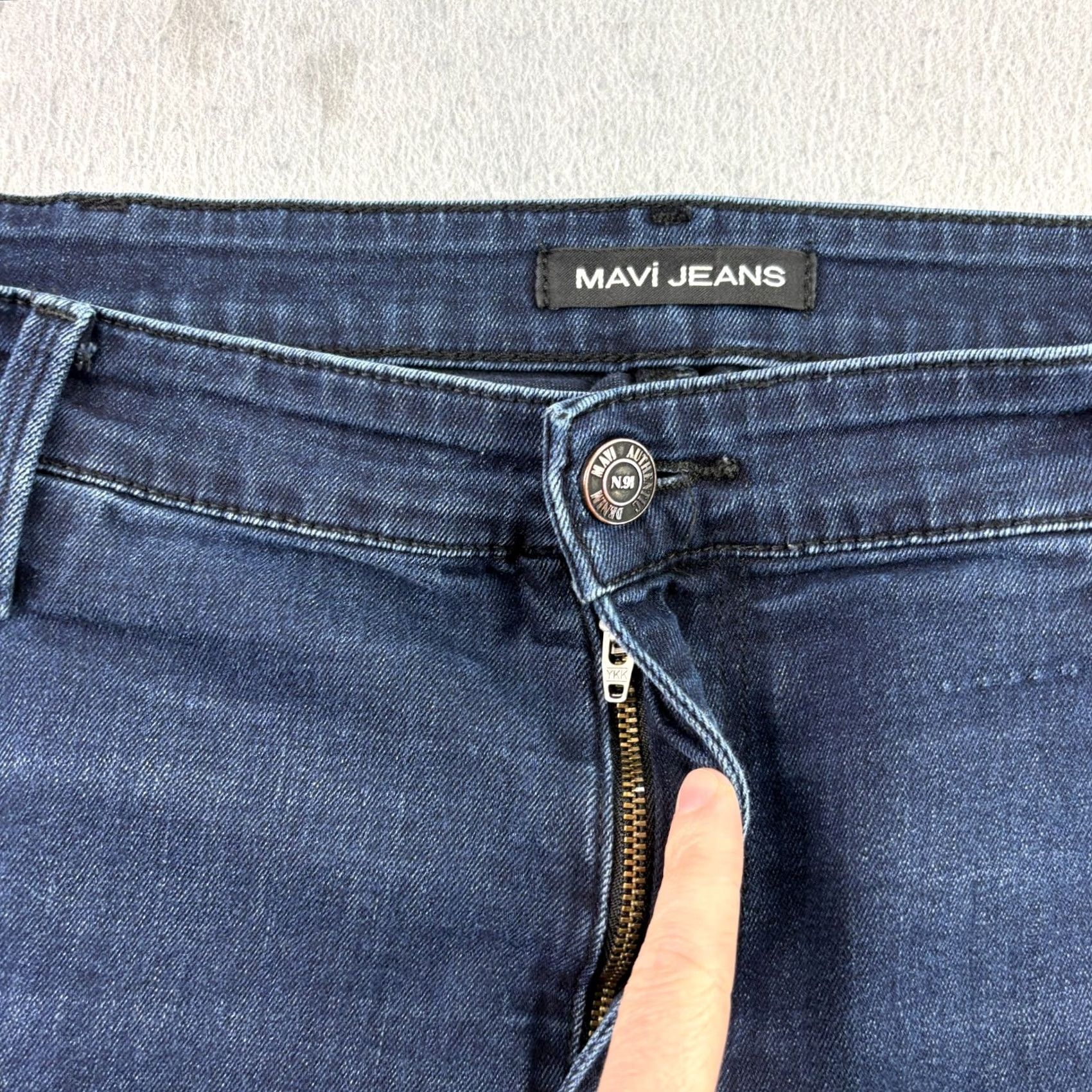 Vintage Mavi Jeans Slim Straight Denim Jeans 38x31 40x31 Blue Jake Dark Wash Stretch Mens Regular Old Navy? Size US 38 / EU 54 - 3 Thumbnail
