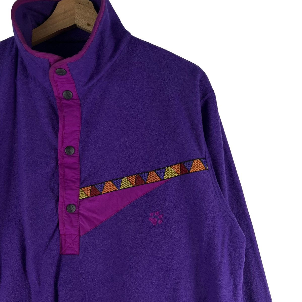 Japanese Brand 🔥VINTAGE FLEECE BOMBER JACKET POLARTEC JACK WOLFSKIN Size US L / EU 52-54 / 3 - 4 Thumbnail