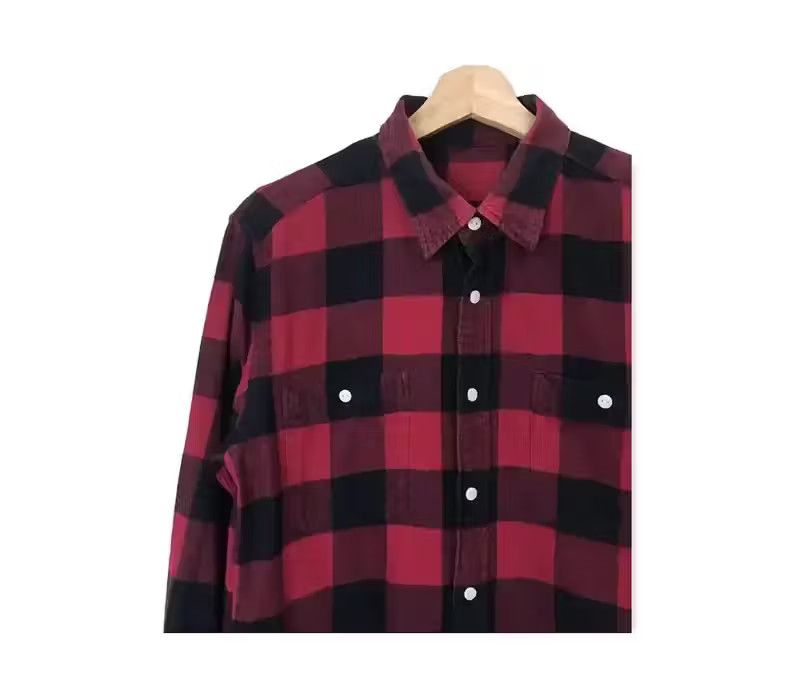 Flannel Japanese Brand Plaid Tartan Flannel Shirt Size US S / EU 44-46 / 1 - 3 Thumbnail
