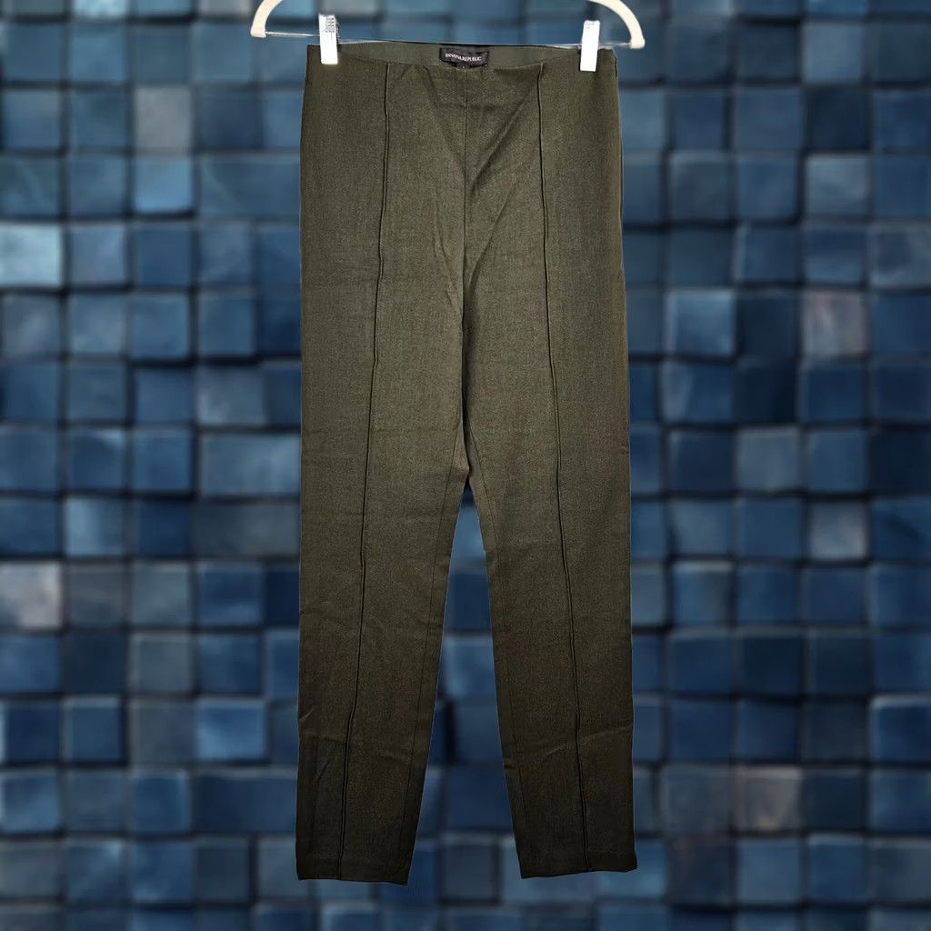 Banana Republic Banana Republic Women's Pull on Mid Rise Casual Pants Size 4 Green Cotton Rayon Spandex Regular Skinny Formal? No. Size 27" / US 4 / IT 40 - 1 Thumbnail
