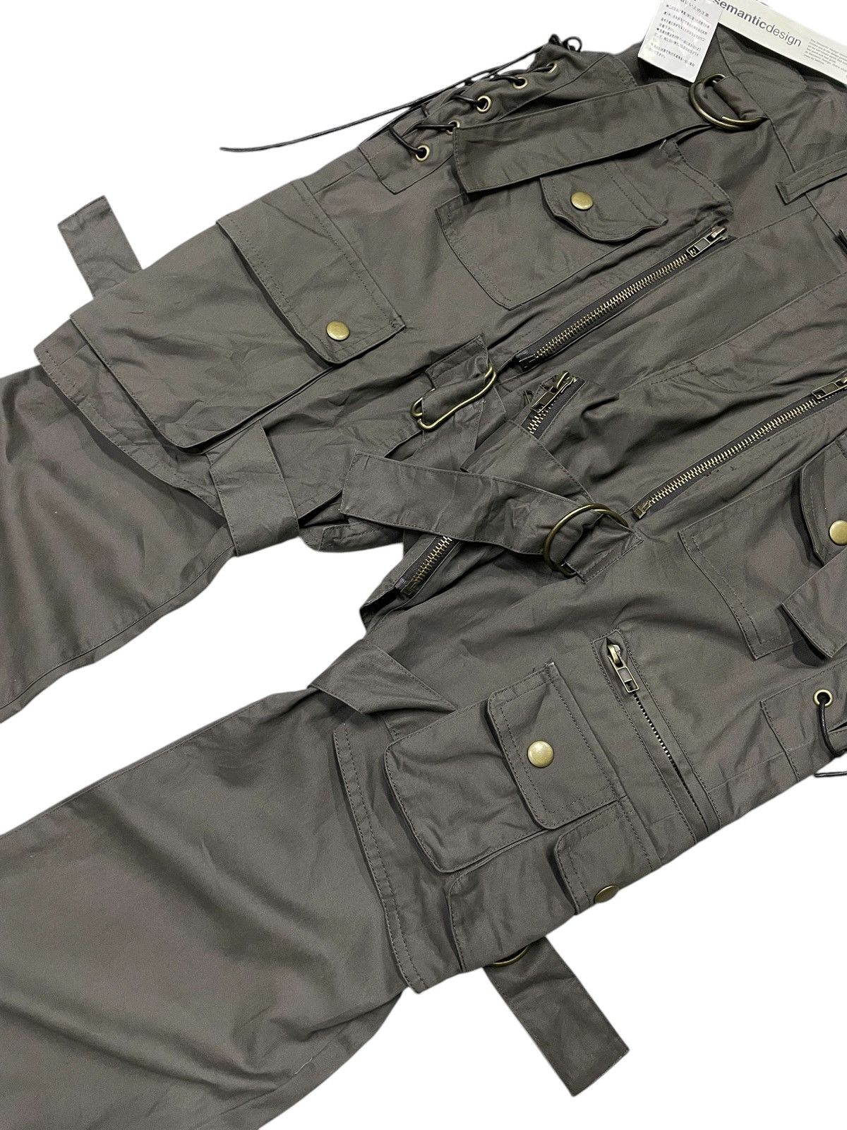 If Six Was Nine × Tornado Mart × semanticdesign NWT Semantic Design Laces Up Detachable Flare Pants Size US 32 / EU 48 - 4 Thumbnail