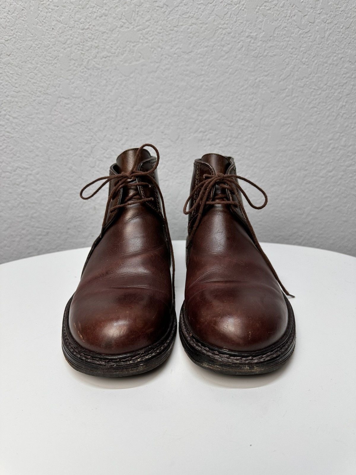 Versace RARE RRL LEATHER BOOTS WESTERN AS 98 JAPAN GUIDI HANDMADE Size US 6 / EU 39 - 2 Thumbnail