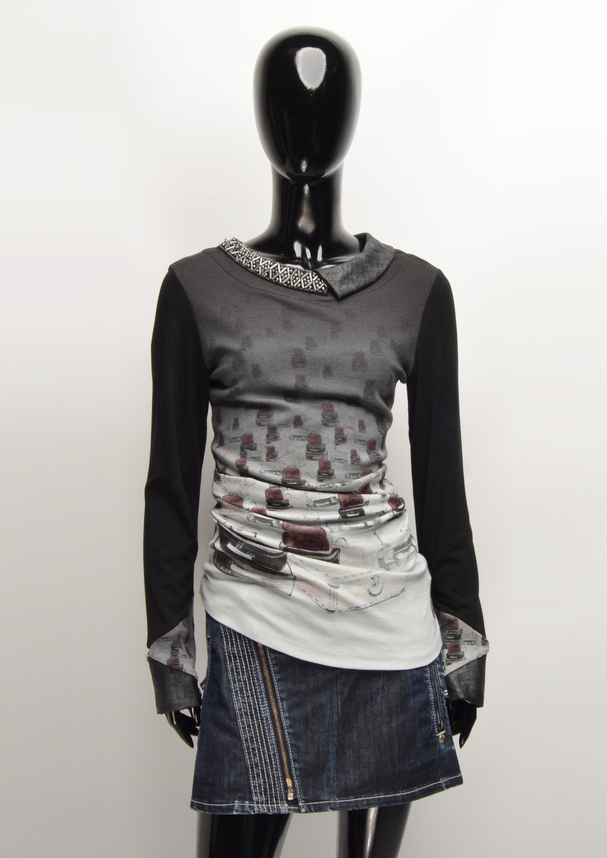 Vintage Vintage Save the Queen Y2K Grunge Long Sleeve Top Jump Size S / US 4 / IT 40 - 1 Thumbnail