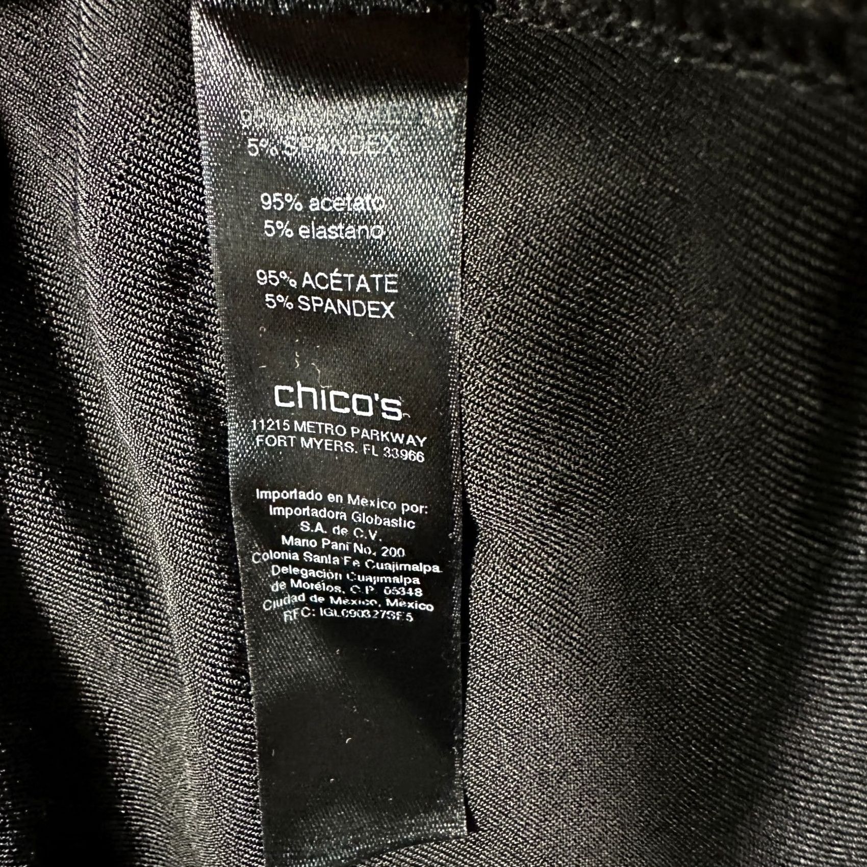 Vintage Chicos Travelers Top Womens L Black Stretch Gather Side Pullover Shirt Blouse Size L / US 10 / IT 46 - 6 Thumbnail