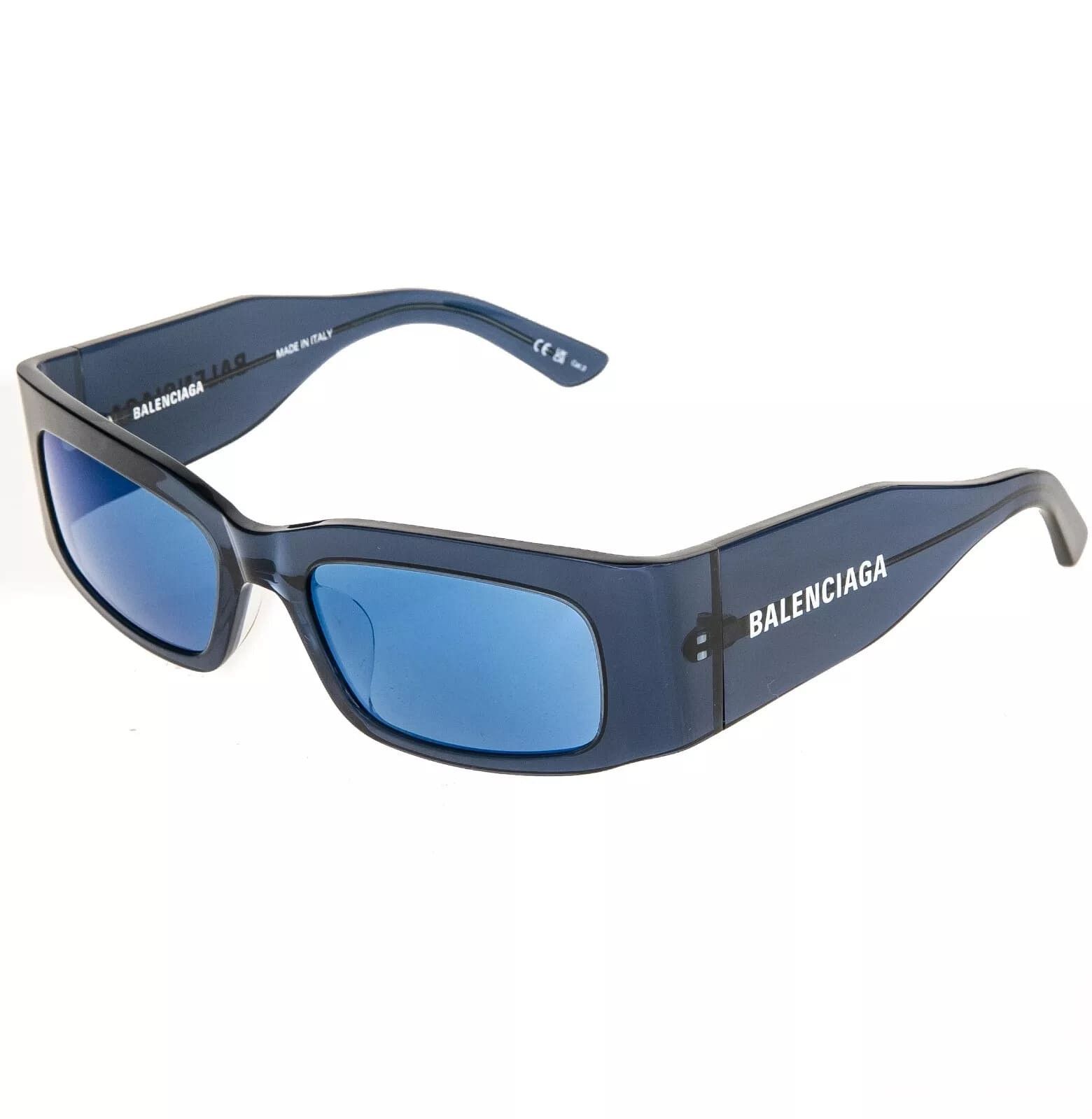 Balenciaga BALENCIAGA PANTHER 0328 Blue Mirrored Sunglass BB0328S 004 Size ONE SIZE - 4 Thumbnail