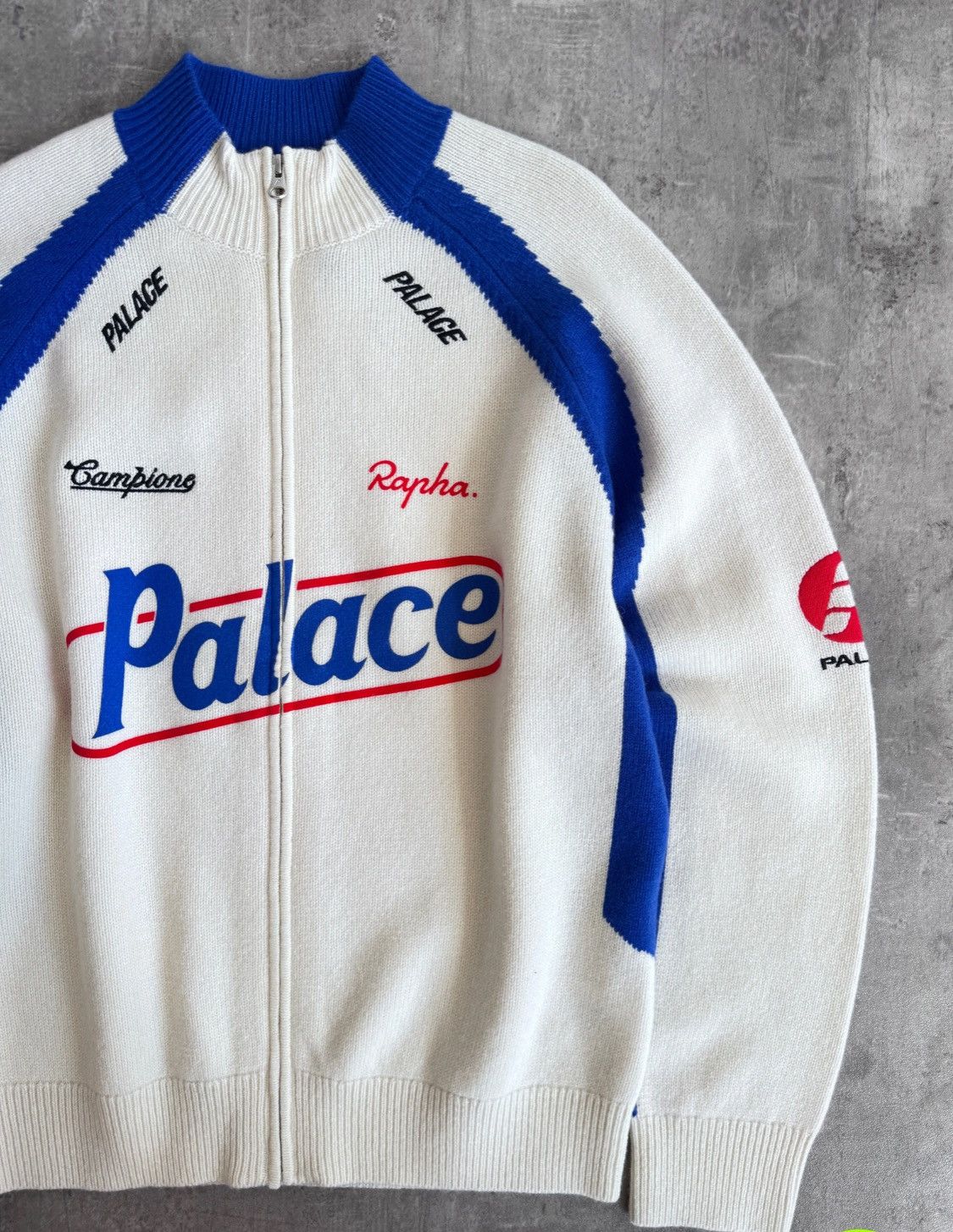 Palace Palace Rapha zip knit white M Size US M / EU 48-50 / 2 - 2 Thumbnail
