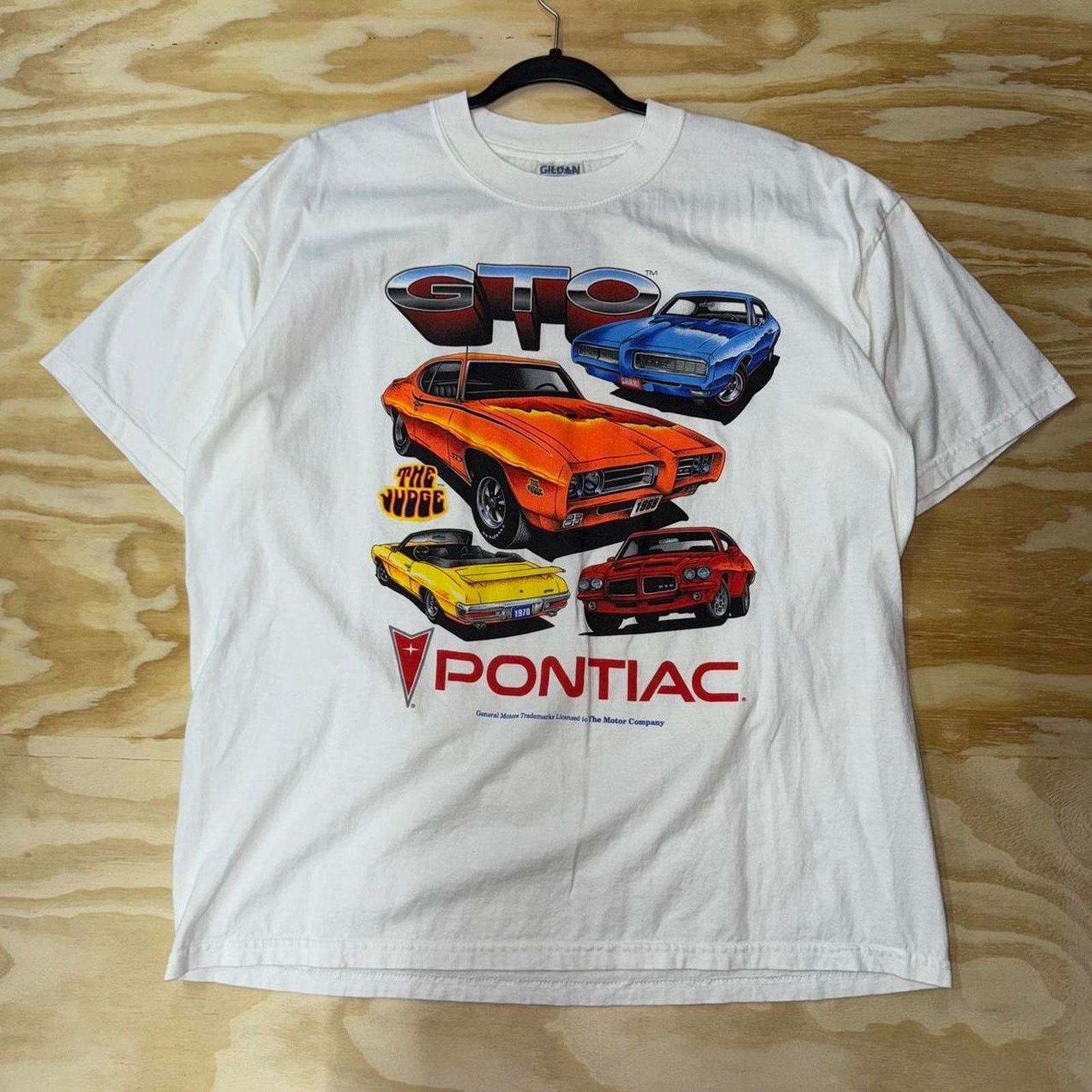 Gildan Vintage y2k gto pontiac general motors old school 90 t-shirt Size US XL / EU 56 / 4 - 1 Thumbnail