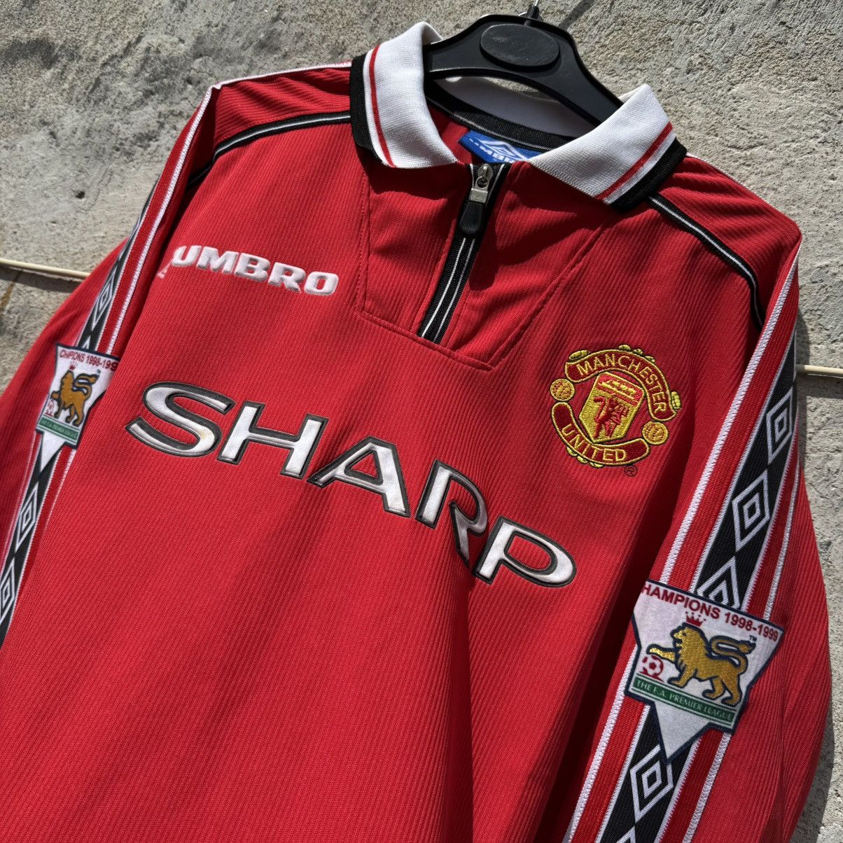 David Beckham Vintage Manchester United David Beckham Jersey Long BPL 90s Size US S / EU 44-46 / 1 - 6 Thumbnail