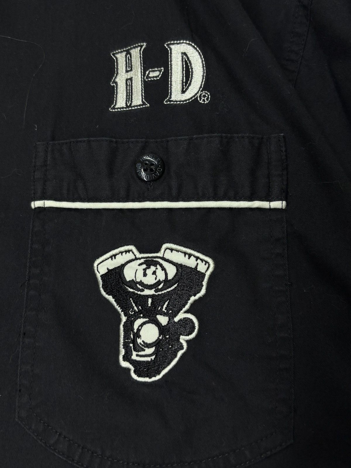 Harley Davidson Harley Davidson Shirt Short Sleeve Button Up Vintage Size US L / EU 52-54 / 3 - 5 Thumbnail