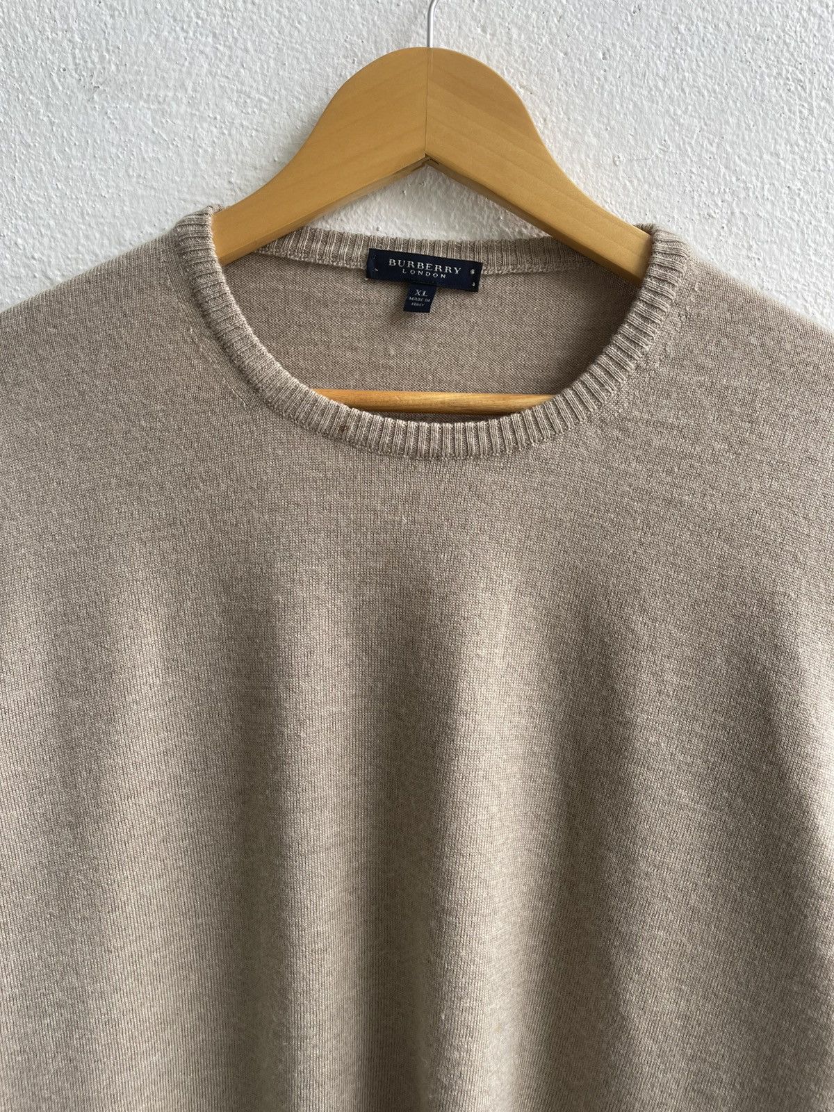 Burberry Burberry London Wool Sweater With Elbow Patches Nova Check Size US XL / EU 56 / 4 - 6 Thumbnail