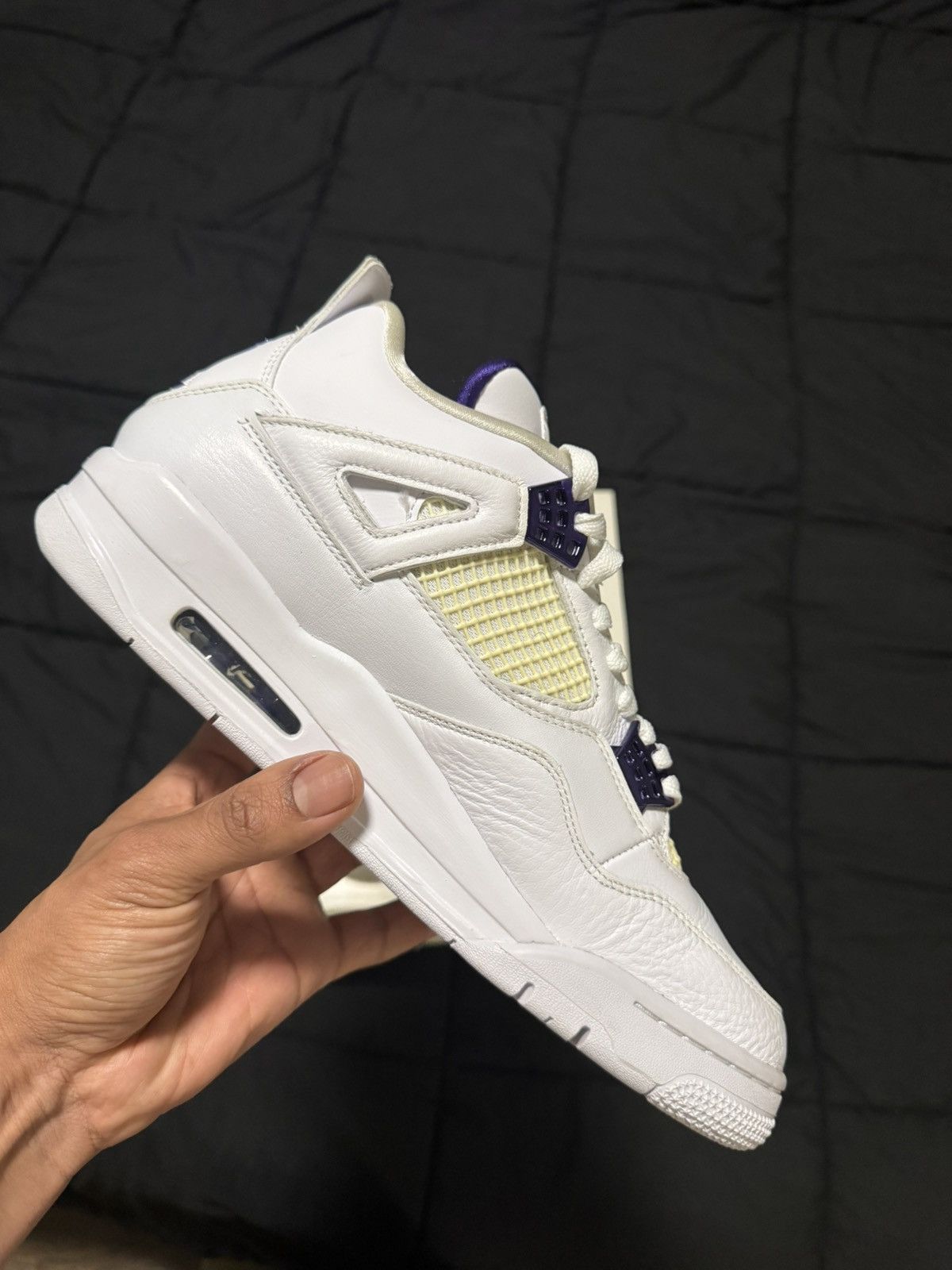 Nike Air Jordan 4 Metallic Purple Size US 10.5 / EU 43-44 - 7 Thumbnail