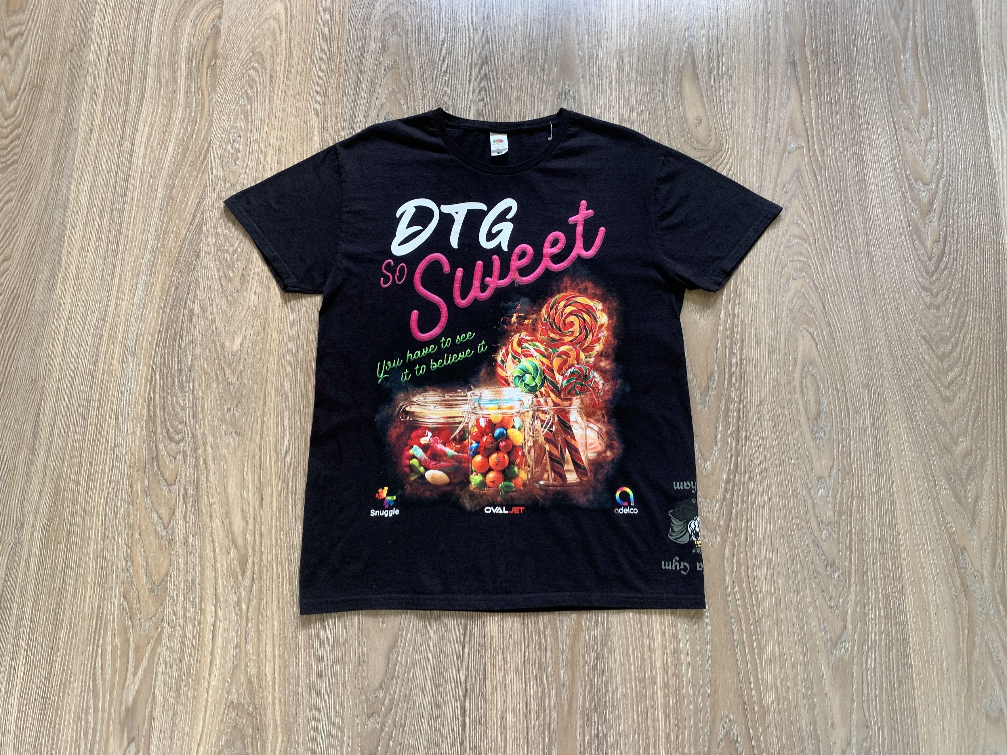 Fruit Of The Loom Fruit Of The Loom Candy Black Printed T Shirt Size US M / EU 48-50 / 2 - 1 Thumbnail