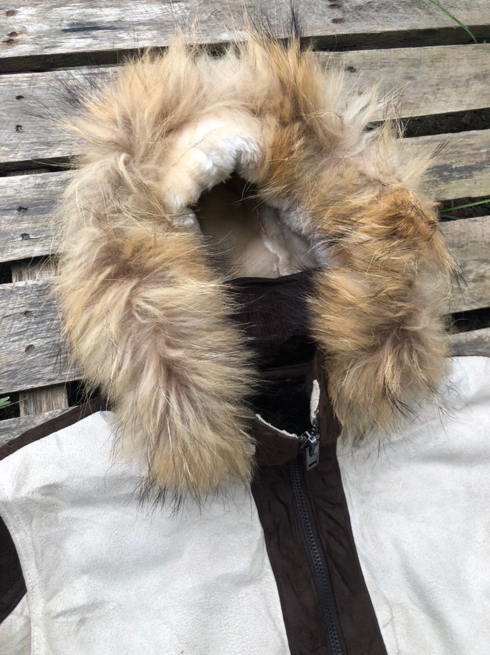 If Six Was Nine × Vintage Vintage Ville D'Espoir Leather Suede Faux Fur Jacket Size US M / EU 48-50 / 2 - 5 Thumbnail