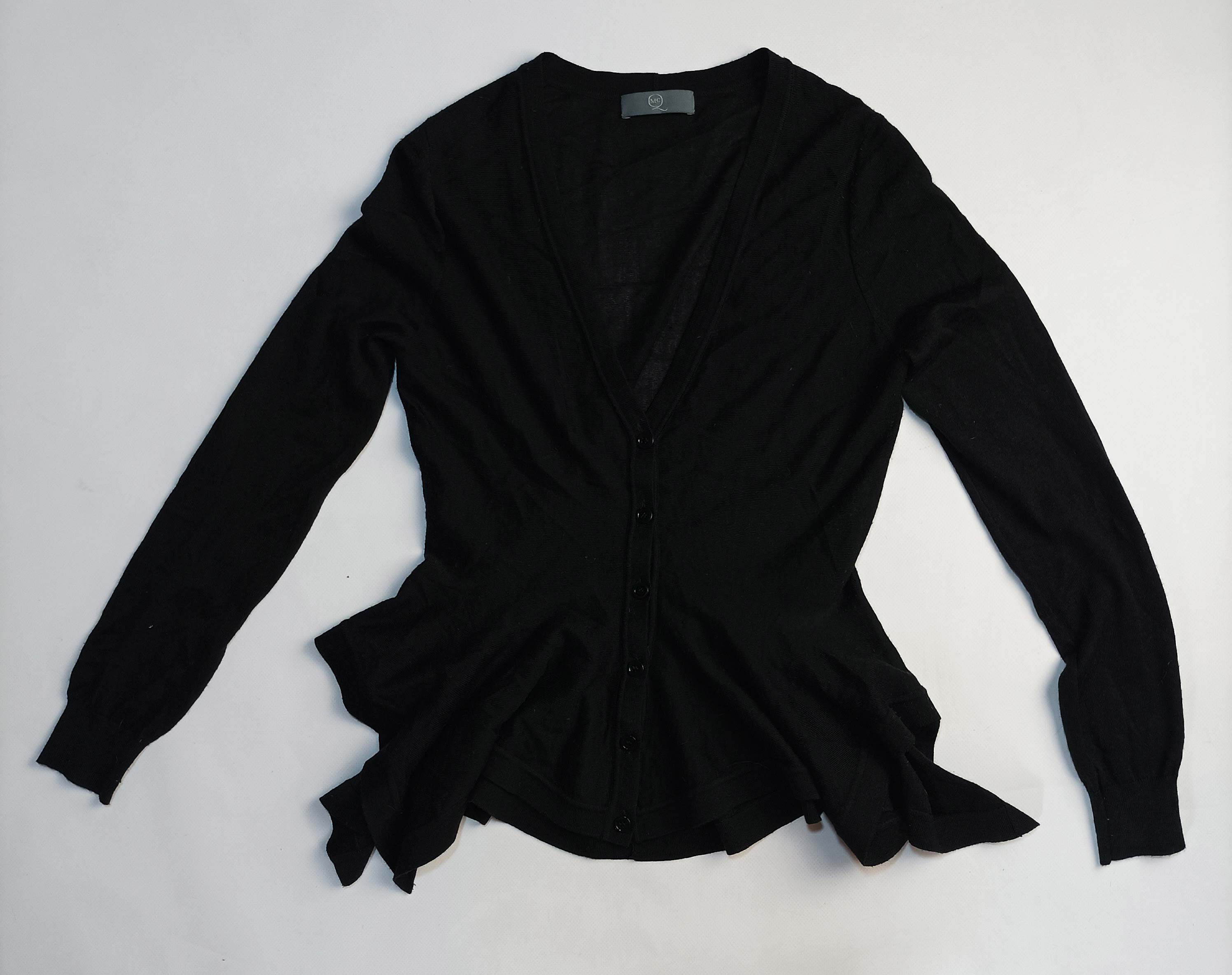 McQ Alexander McQueen Alexander McQueen Womens Black 100% Wool Cardigan Size M Size M / US 6-8 / IT 42-44 - 1 Thumbnail