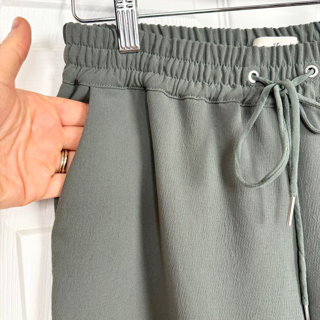 Aritzia Women's Wilfred Jogger Buffon Pants Size XS Green Crepe Size 25" / US 0 / IT 36 - 6 Thumbnail