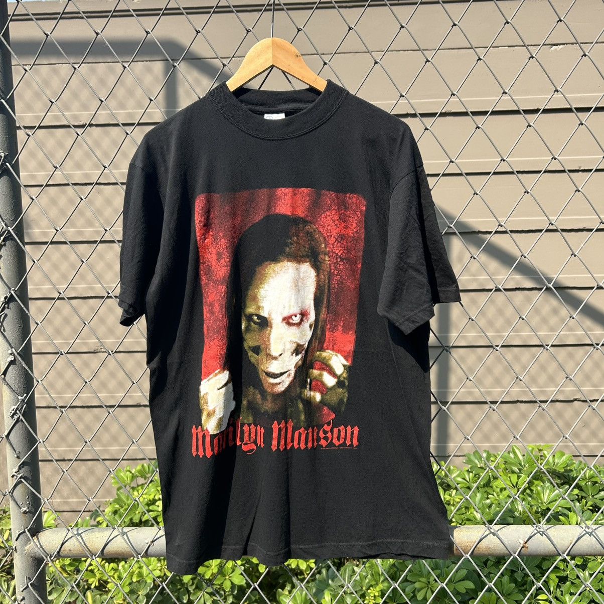 Band Tees Marilyn Manson Y2K Vintage Size US L / EU 52-54 / 3 - 6 Thumbnail