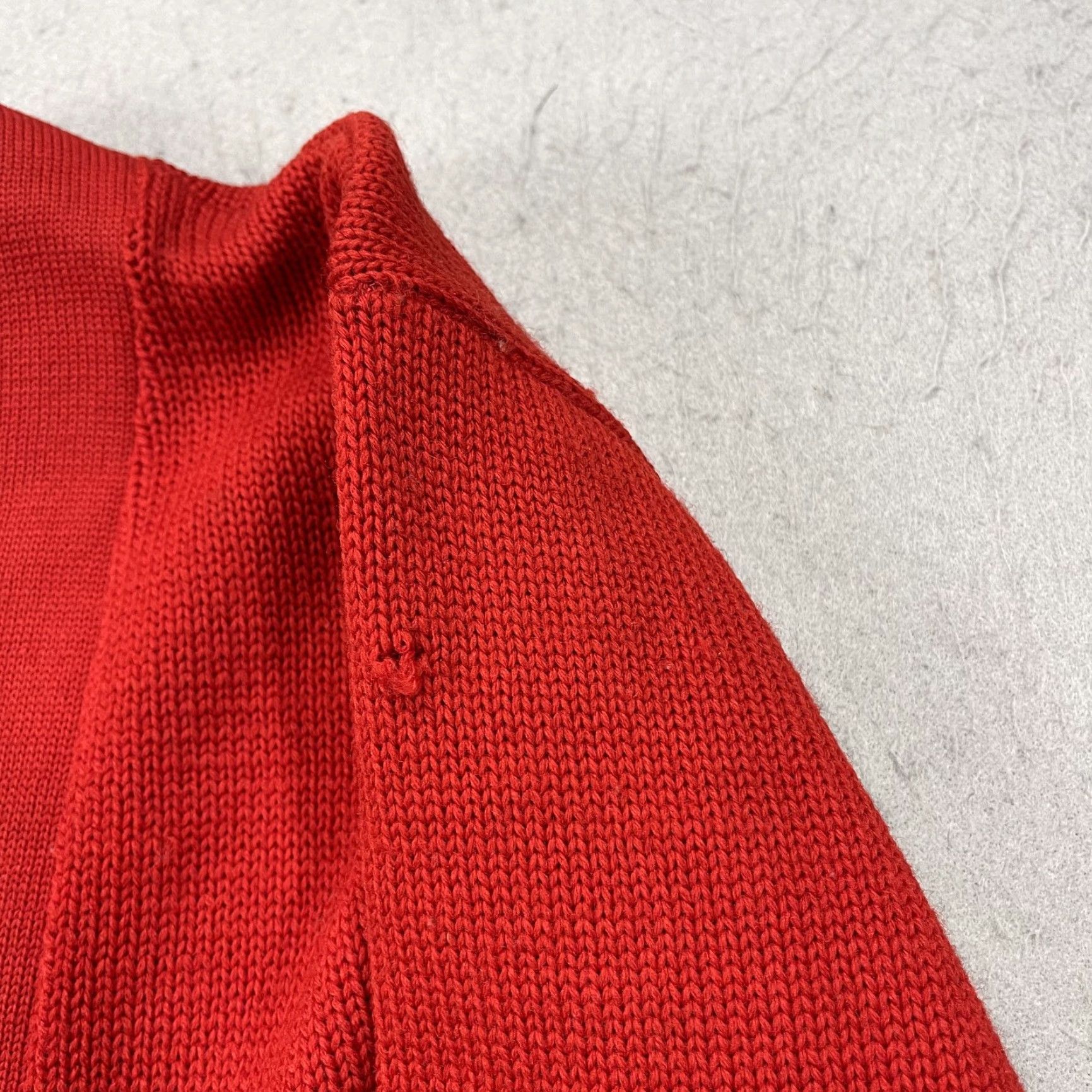 New Era VINTAGE New Era Sweater Cardigan Knitting Mills Wool Red Adult M Slim Men Medium Cardigan 40s Wool Winter Fall 90s Mens Size US M / EU 48-50 / 2 - 5 Thumbnail
