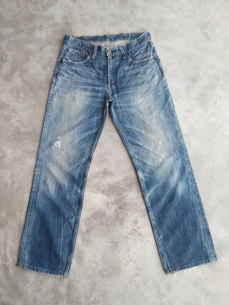 Levi's Vintage Levi's Jeans 502 Distressed Denim 31x30 Size US 31 - 1 Thumbnail