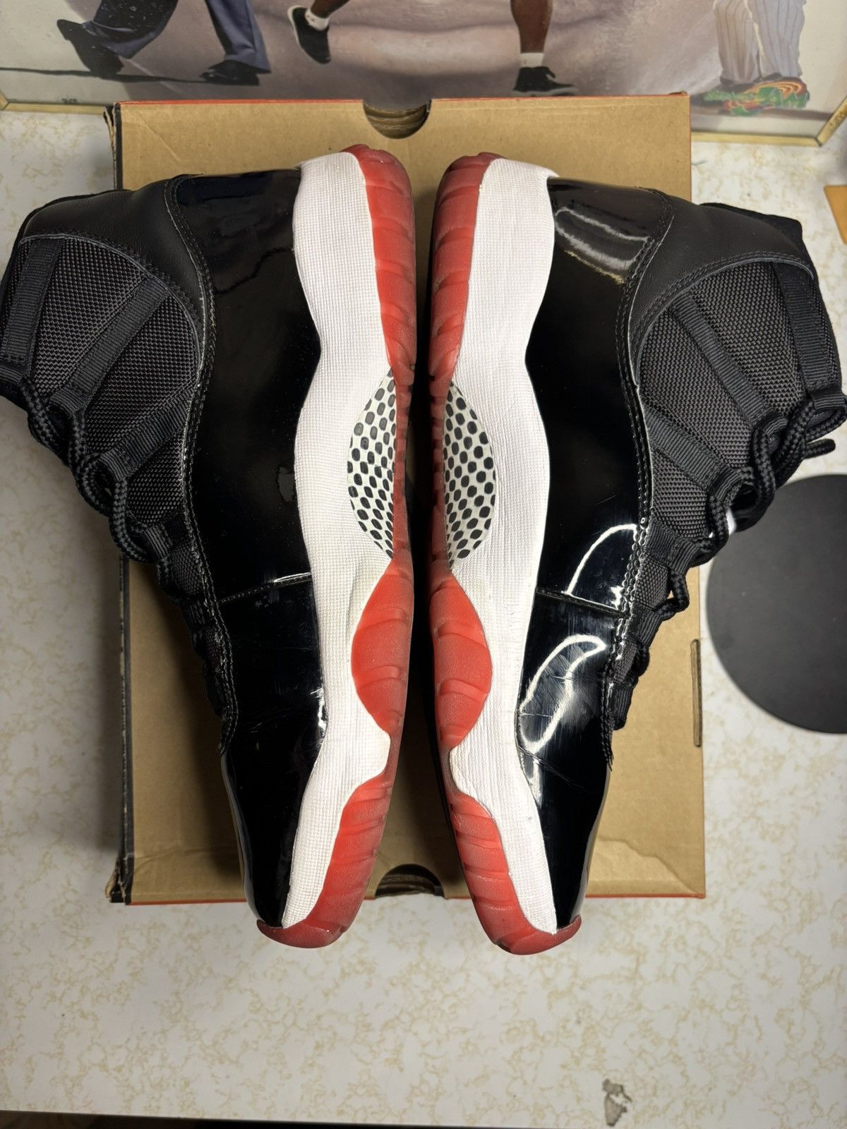 Jordan Brand Air Jordan 11 Retro Bred Size US 12 / EU 45 - 3 Thumbnail