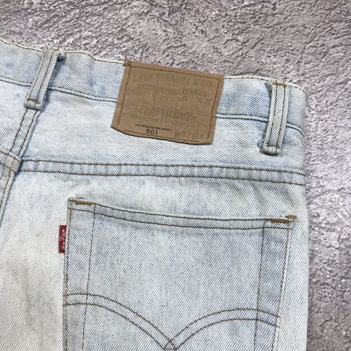 Vintage Vintage 90s Levis Baggy Faded Black Distressed Jeans Punk 34 Size US 34 / EU 50 - 6 Thumbnail