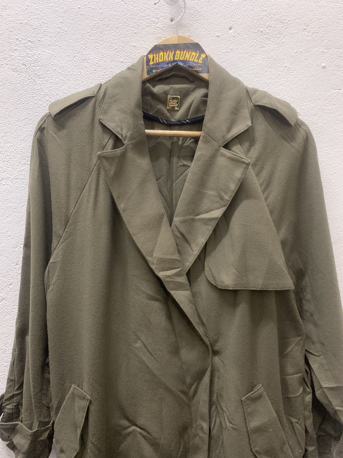 Japanese Brand × Michel Klein Vintage Michel Klien Trench Coat Jacket Size US M / EU 48-50 / 2 - 3 Thumbnail