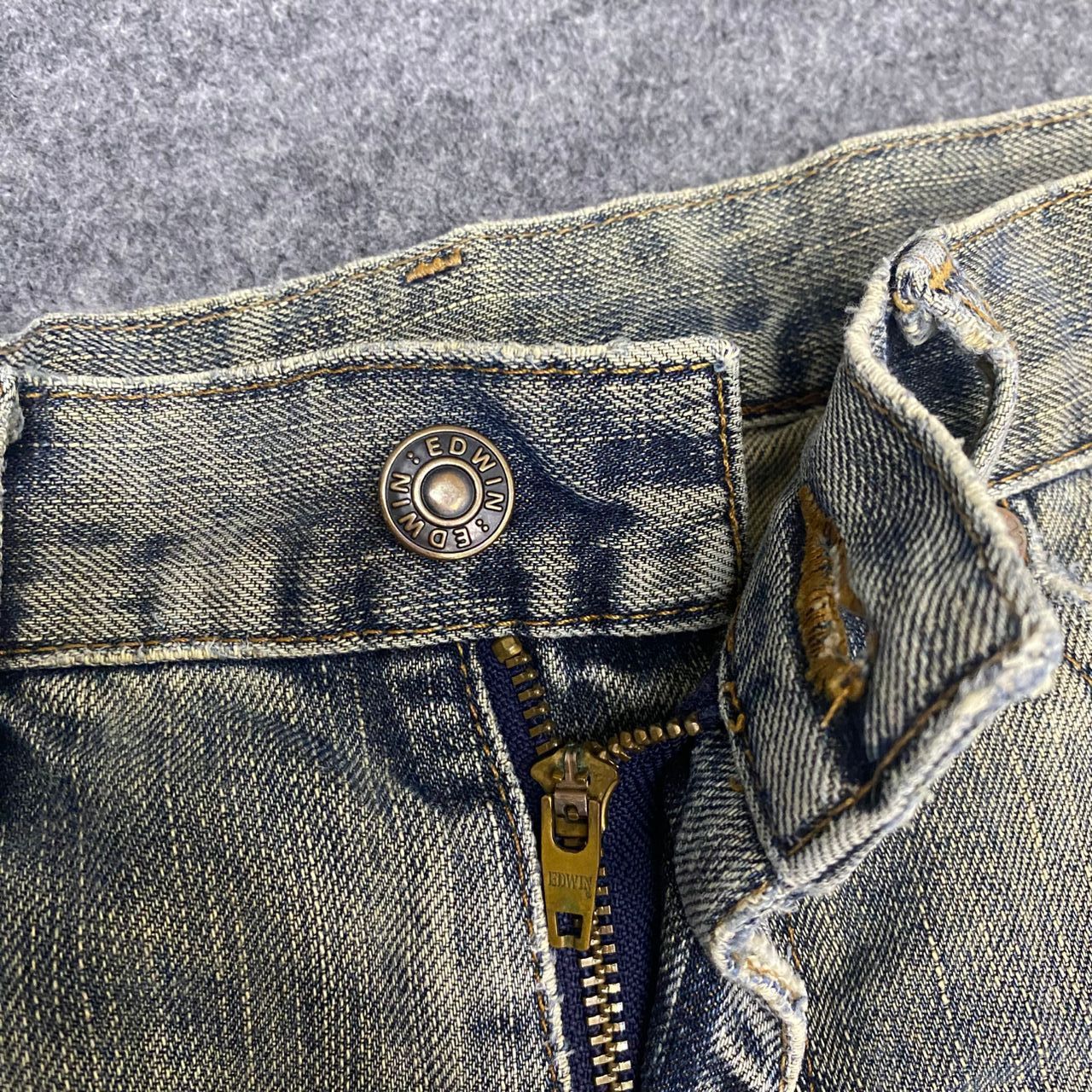 Edwin 💥Best Offer💥Vintage Edwin 503z Regular Distressed Denim Size US 32 / EU 48 - 11 Thumbnail