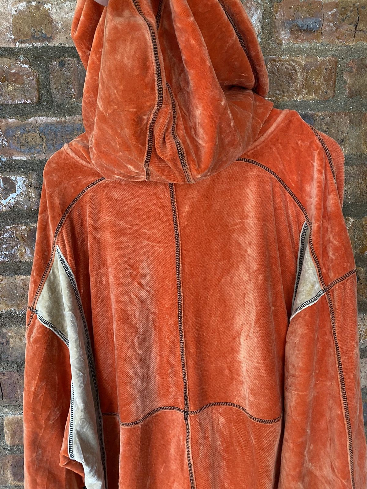 Pelle Pelle Pelle Pelle contra Stitch velvet color block hoodie Size US XXL / EU 58 / 5 - 12 Thumbnail