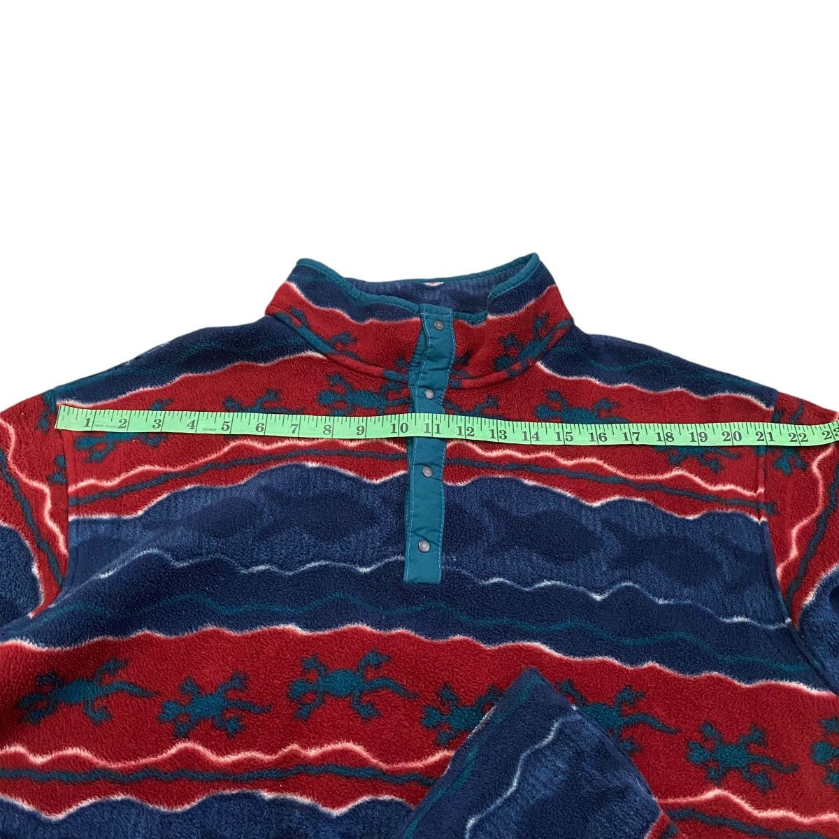 L.L. Bean × Patagonia Vintage L.L. Bean Red Multi Fleece Half Button Size US M / EU 48-50 / 2 - 15 Thumbnail
